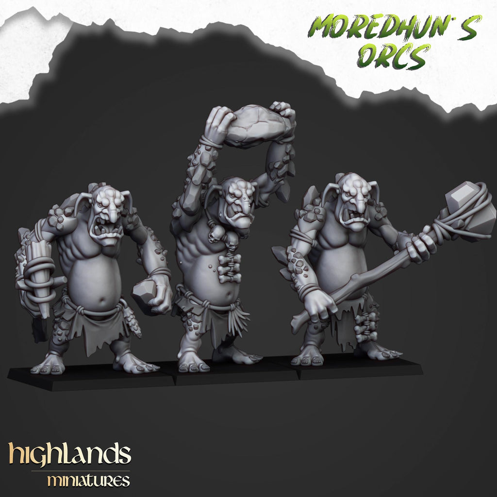 Cave Trolls - in 12k- by Highlands Miniatures