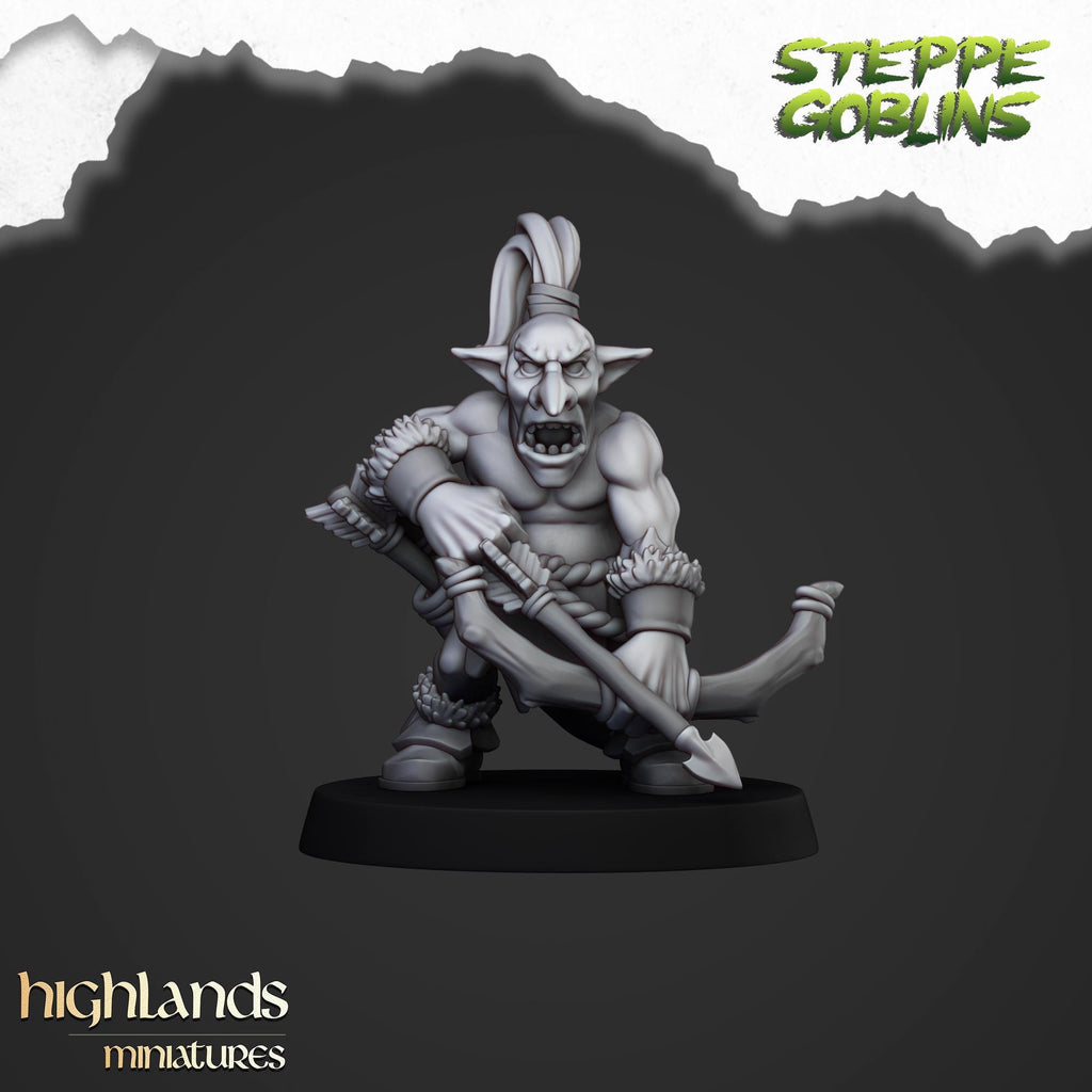 Steppe Goblin with bows - in 12k- by Highlands Miniatures