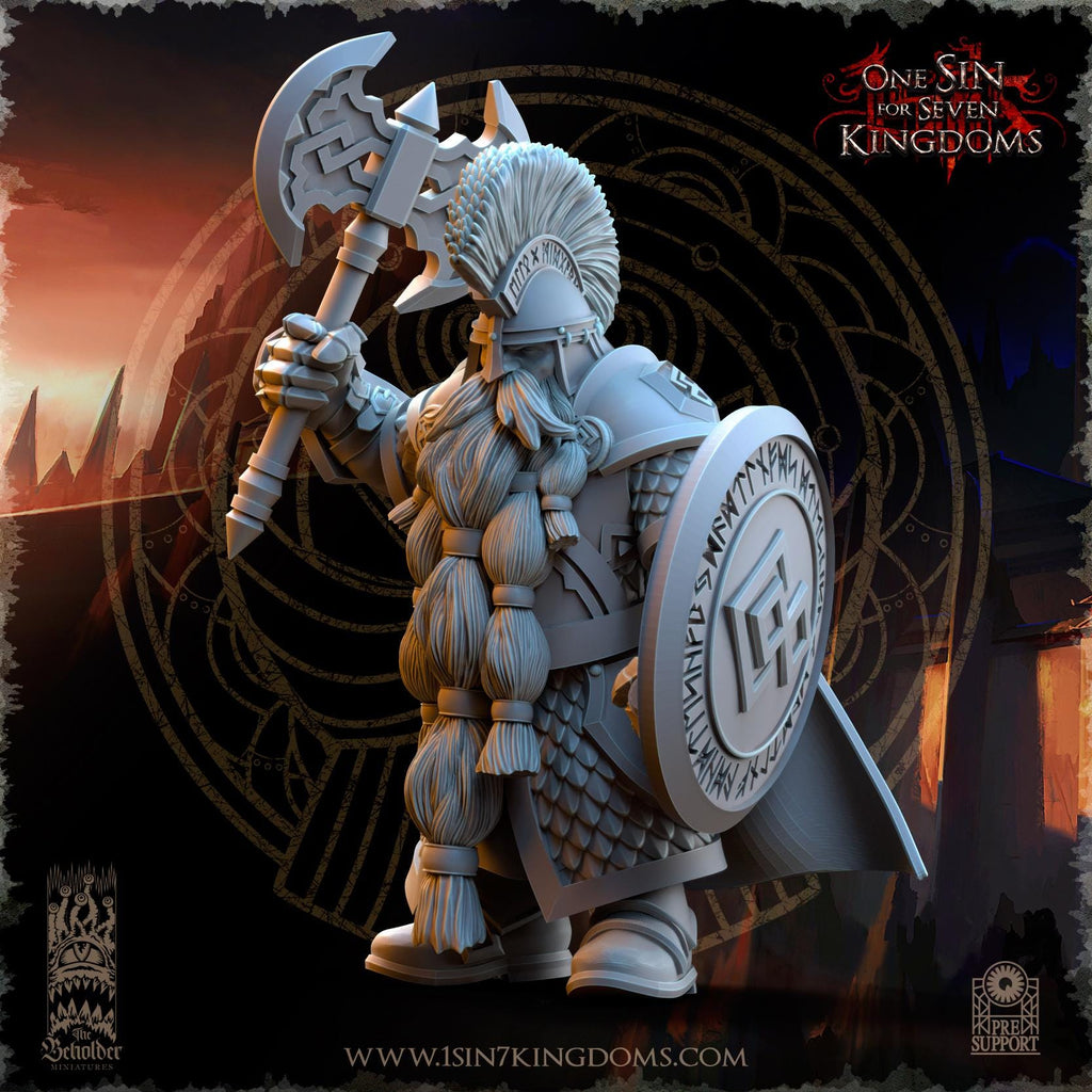 Dwarven Kingdoms Highborn Warriors - in 12k- by TheBeholderMiniatures