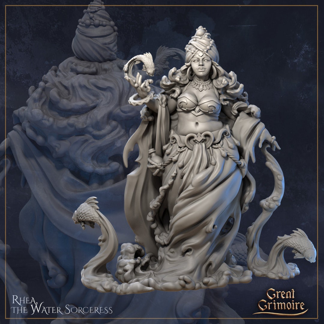 Rhea the Water Sorceress - in 12k - by Great Grimoire