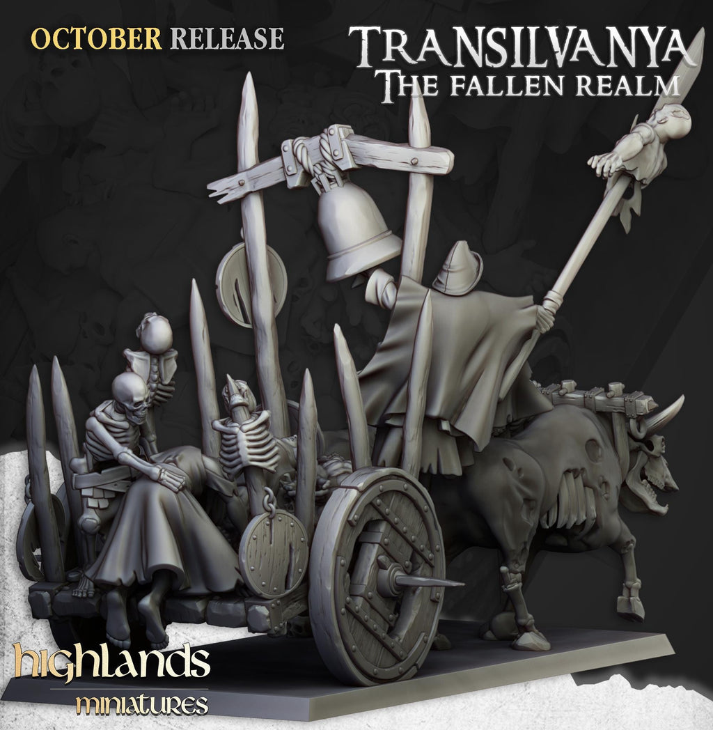 Corpse Cart  - in 12k- by Highlands Miniatures