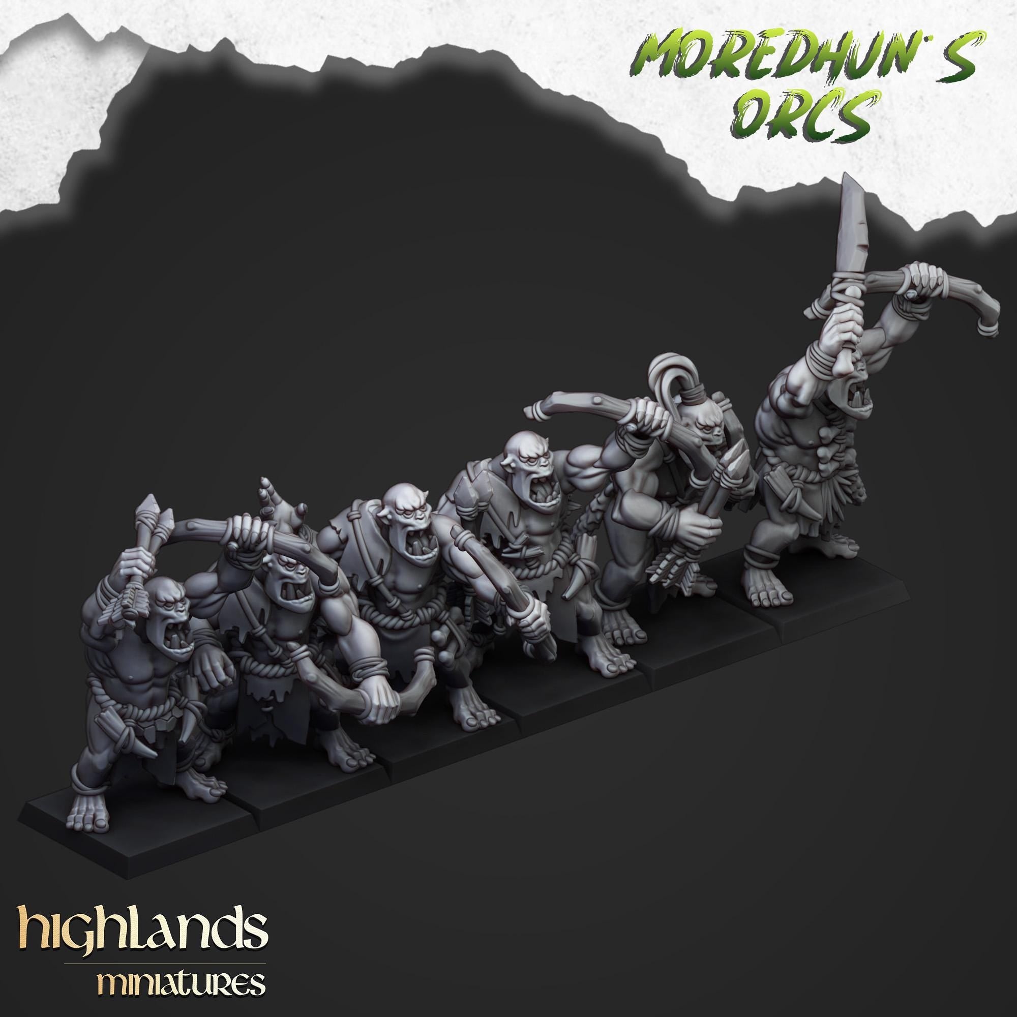 Cave Orcs  - in 12k- by Highlands Miniatures