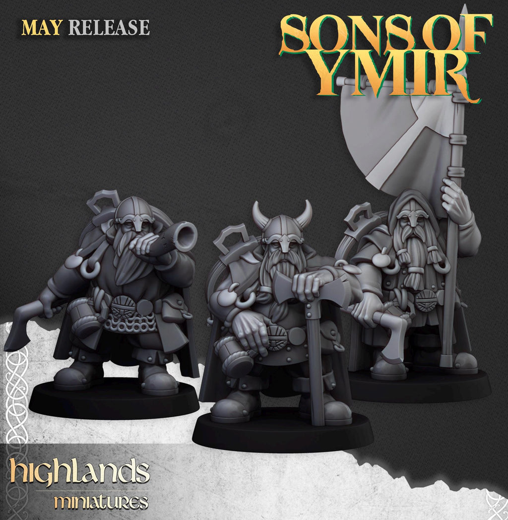 Dwarf Rangers - in 12k- by Highlands Miniatures