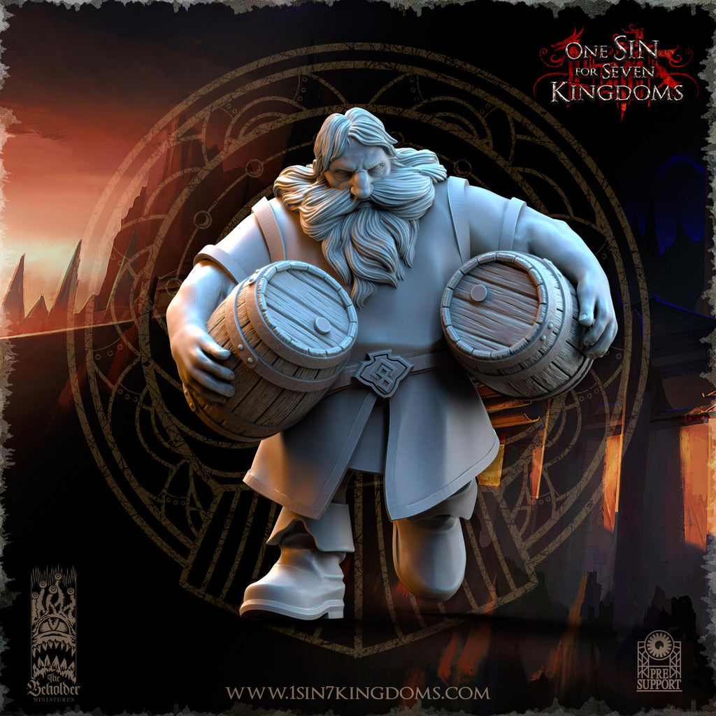 dwarven kingdom volcano battery - in 12k by TheBeholderMiniatures