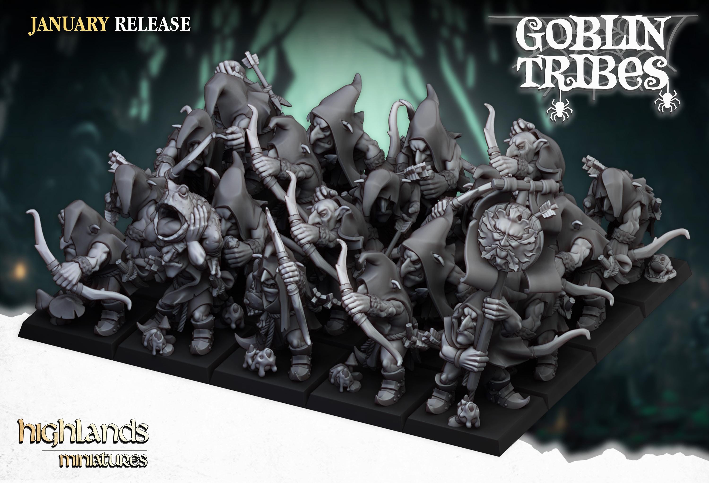Swamp Goblin with Bows - in 12k- by Highlands Miniatures