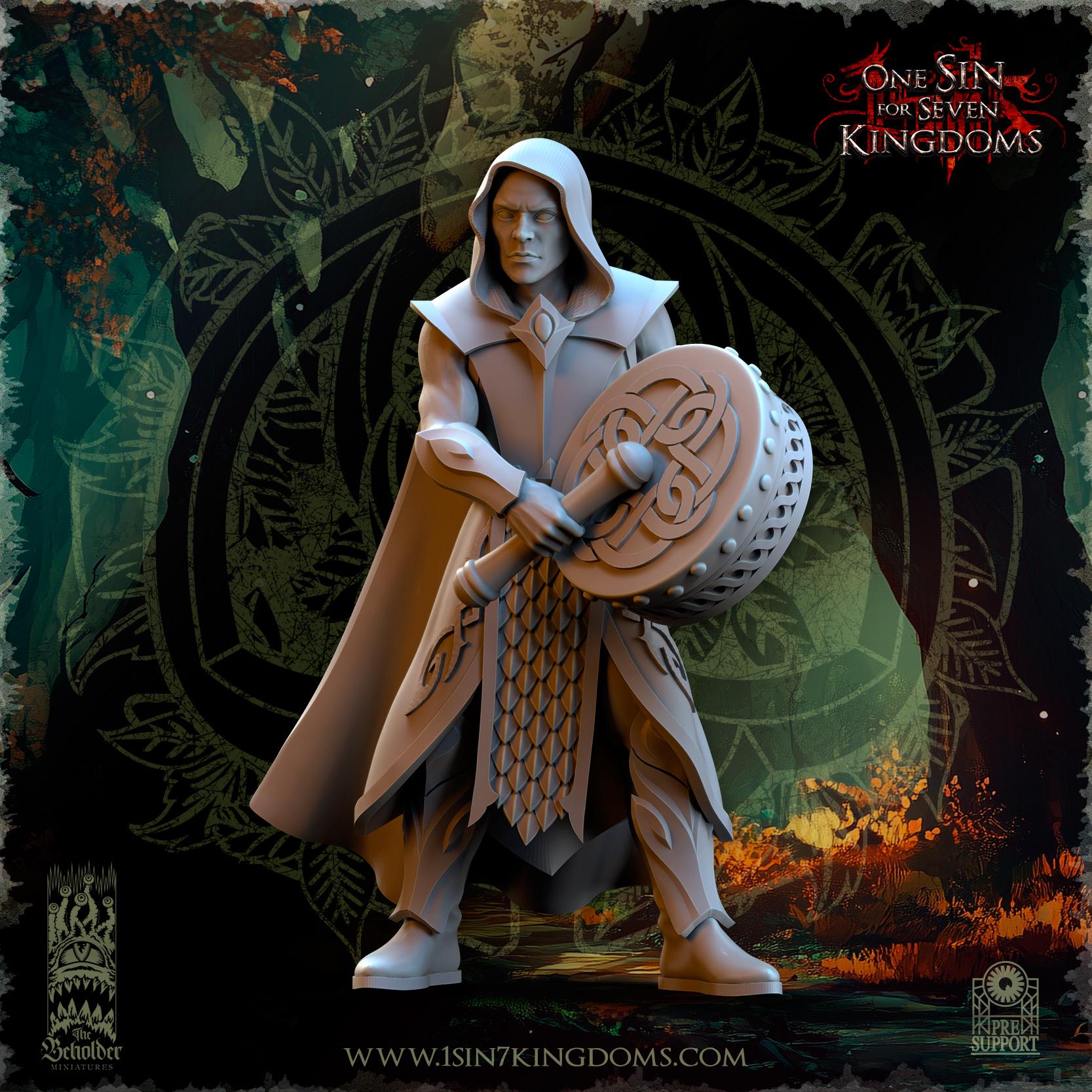 Evergreen Elves Glade Avengers Command Group - in 12k- by TheBeholderMiniatures