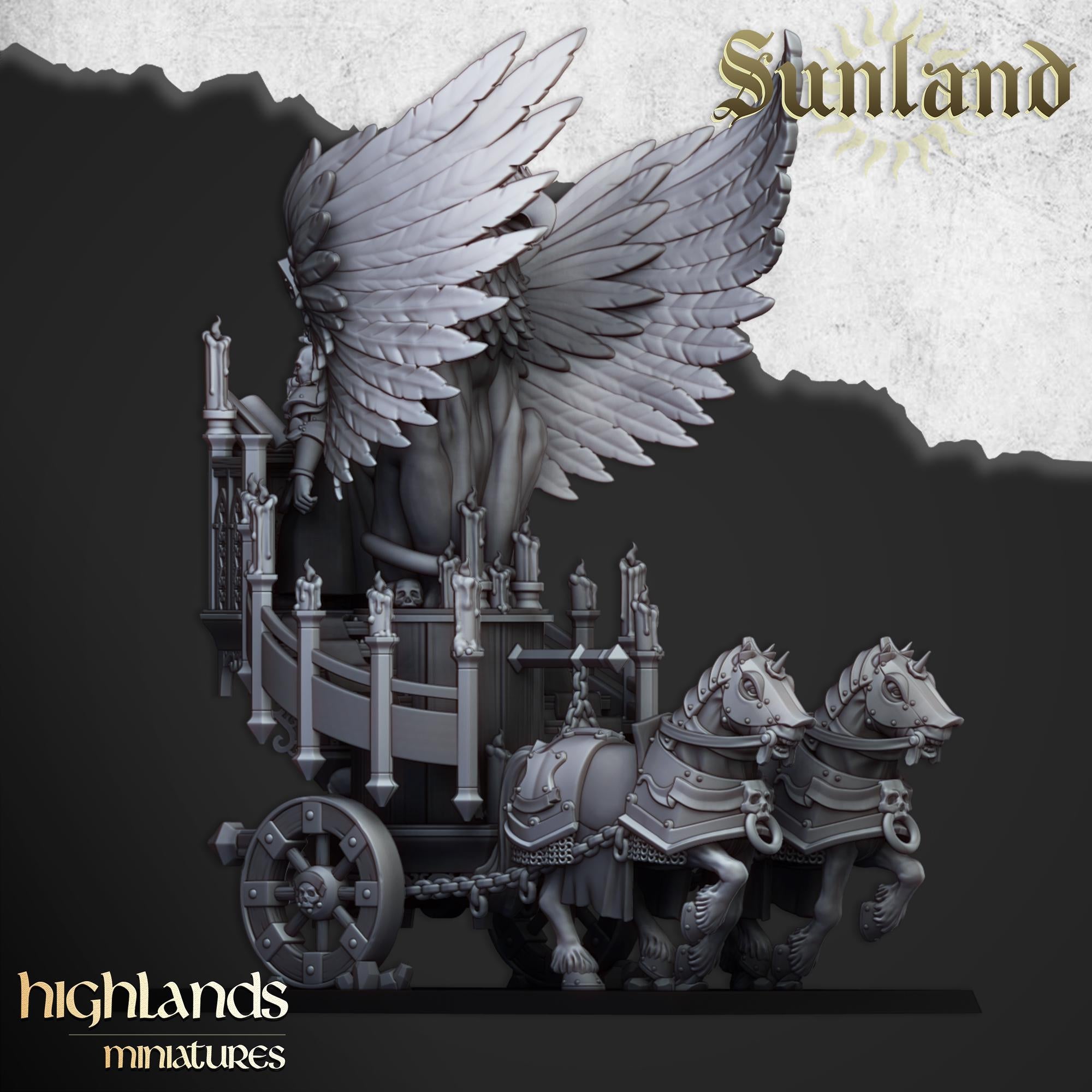 Sunland Altar Wagon - in 12k- by Highlands Miniatures