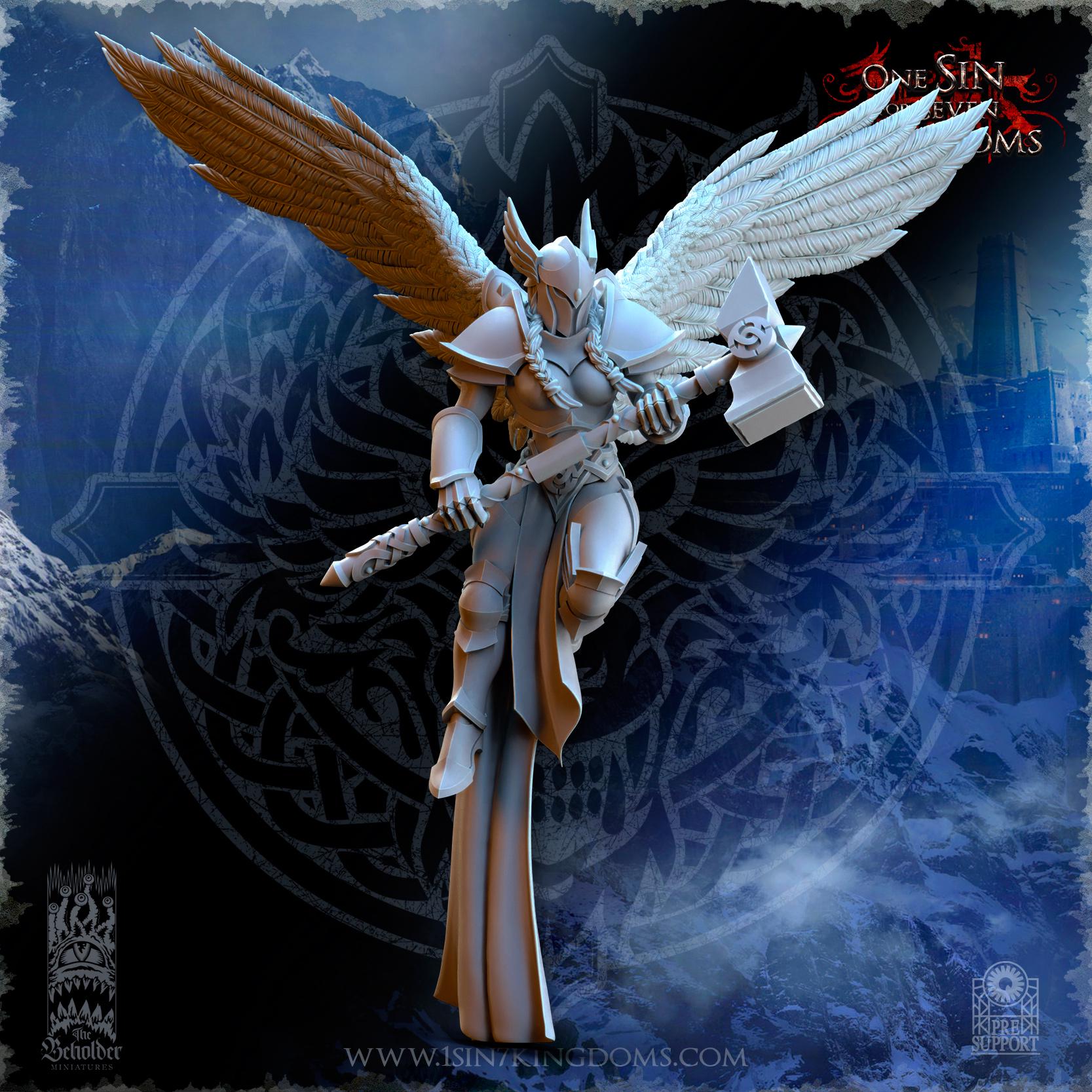 Stormwolves Valkyries Two Handed Hammer - in 12k- by TheBeholderMiniatures