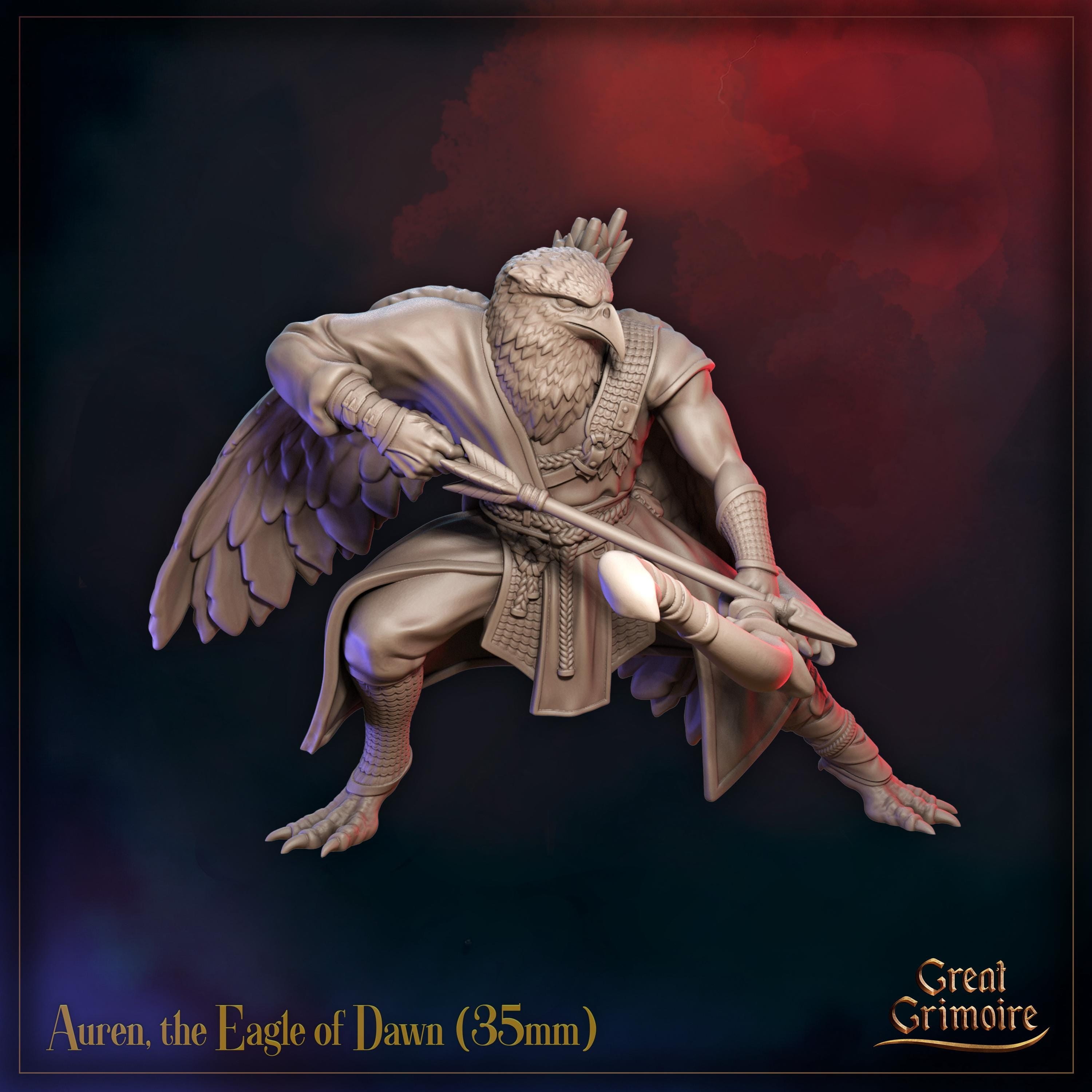 Auren, the Eagle of Dawn  - in 12k - by Great Grimoire