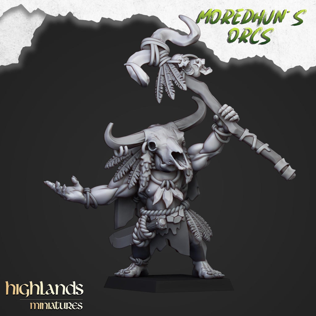 Cave Orc Shaman - in 12k- by Highlands Miniatures