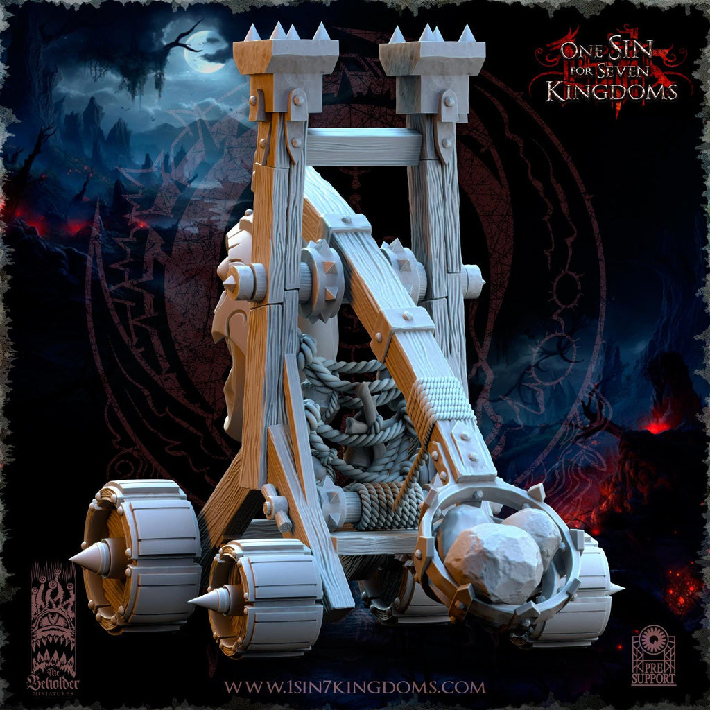 The Black Horde Goblins Trebuchet - in 12k- by TheBeholderMiniatures