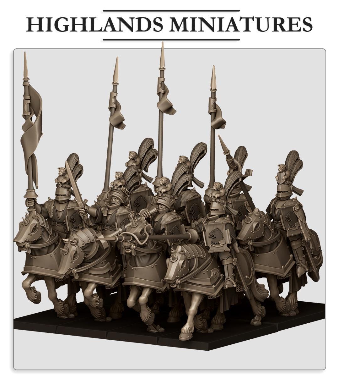 Sunland Fierce Claw Knights - in 12k- by Highlands Miniatures