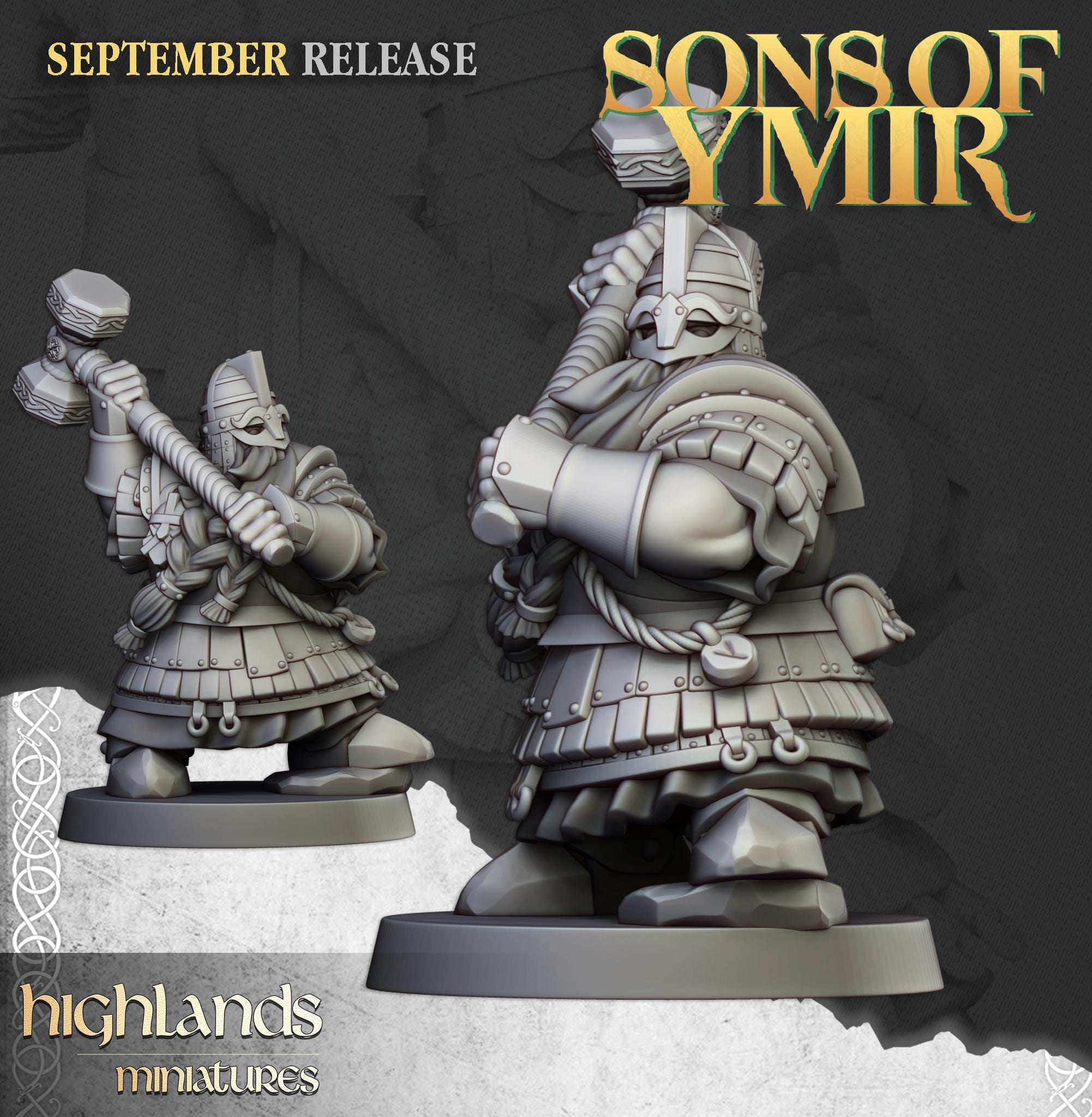 Dwarf Kingsguard Unit - in 12k- by Highlands Miniatures