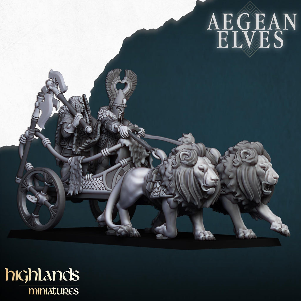 Nemean Lions Chariot - in 12k- by Highlands Miniatures