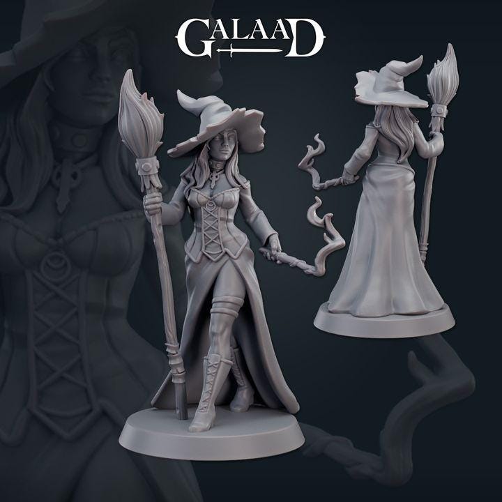 Witches and Monsters - 8 models - 12k - galaad
