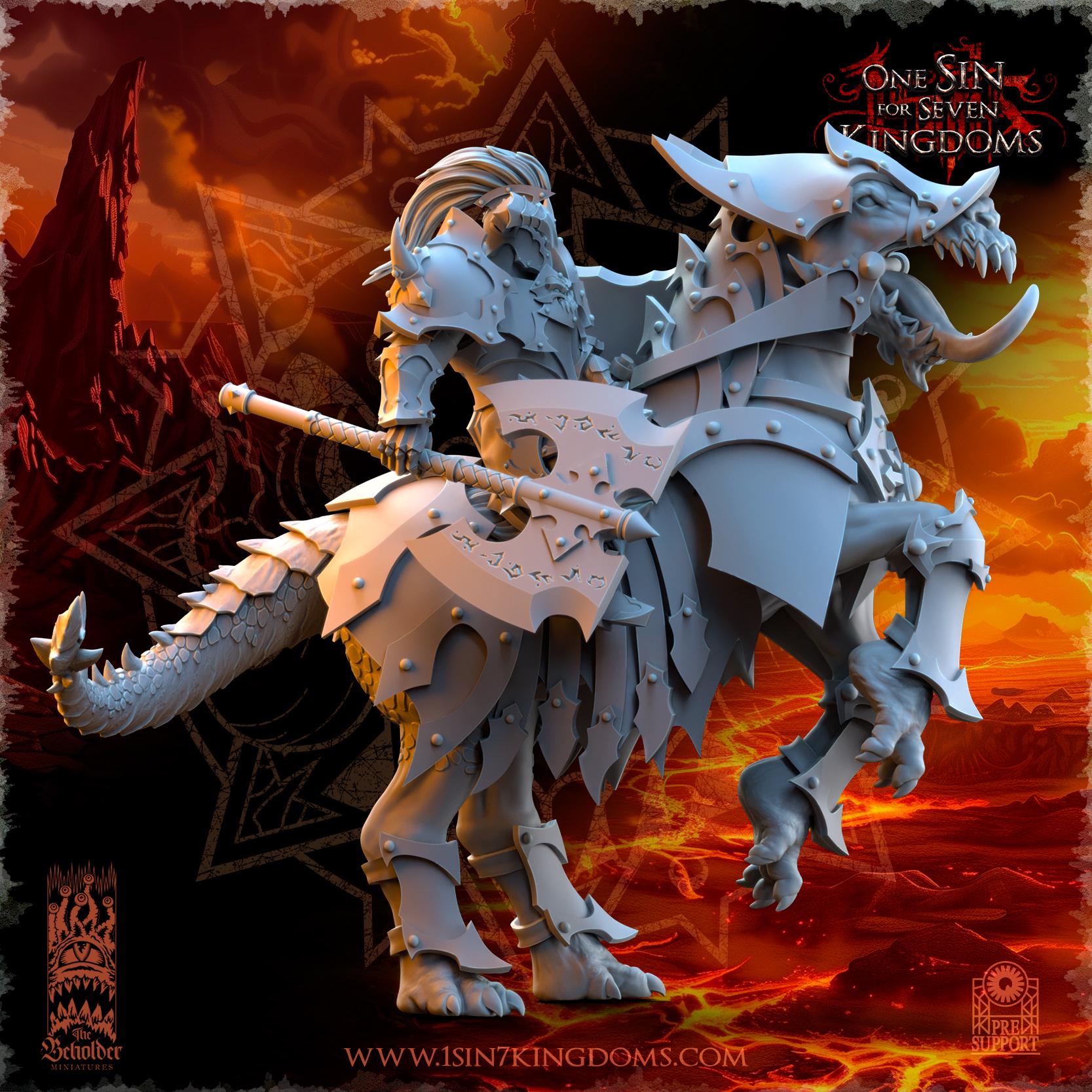 Realms of Mayhem The Ascended Knights - in 12k by TheBeholderMiniatures