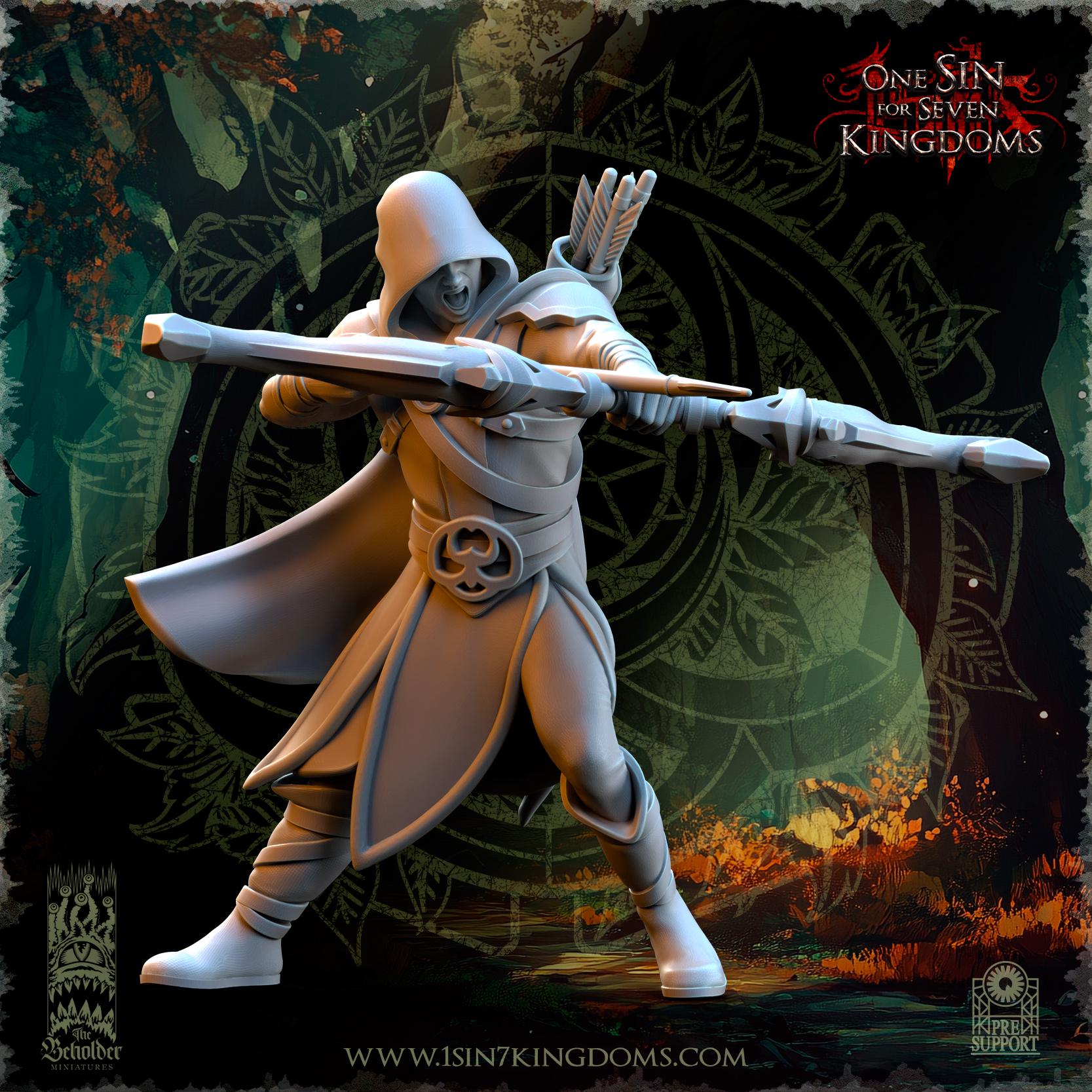 Evergreen Elves Rangers - in 12k- by TheBeholderMiniatures