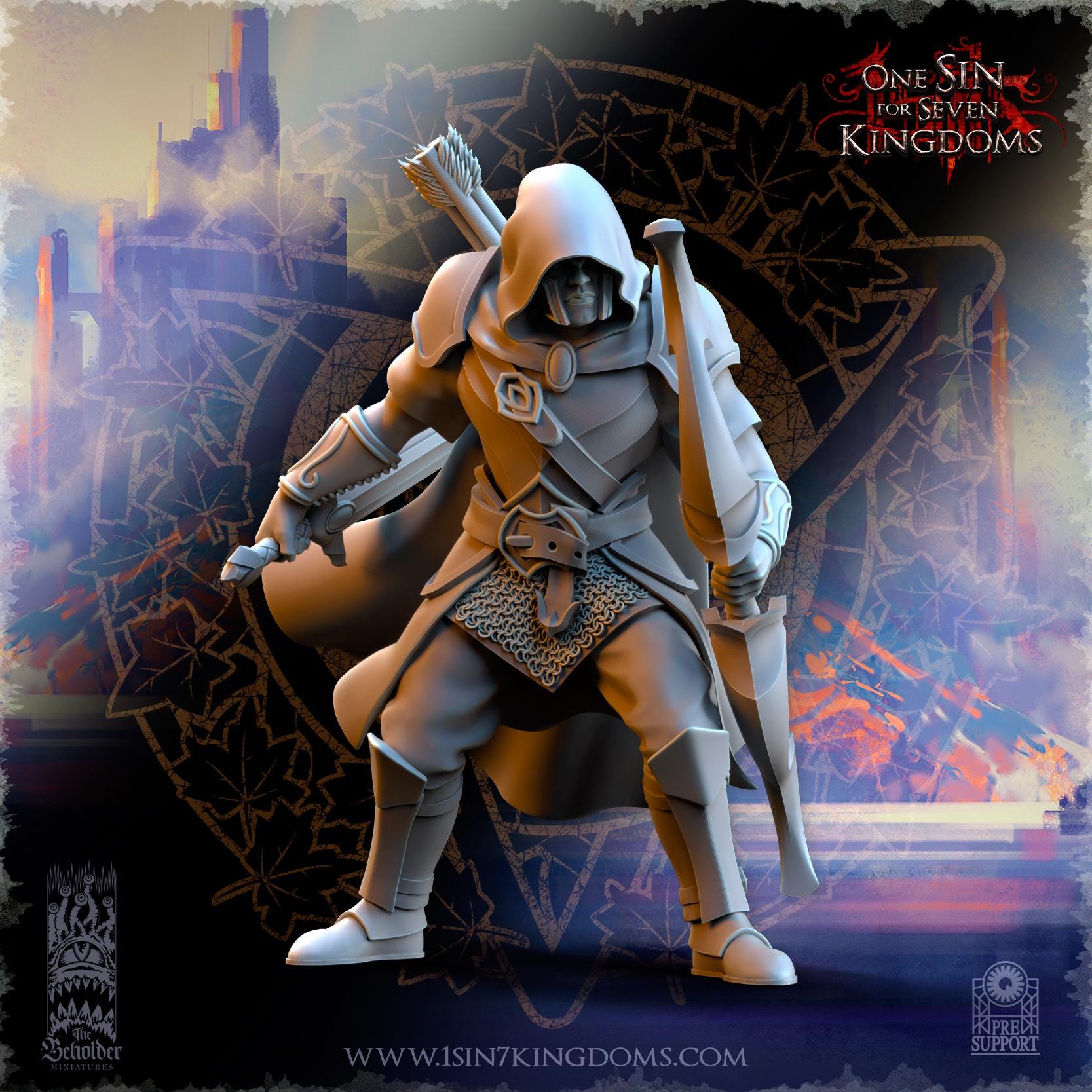 Silvermoor Elves Shades of Ashur in 12k - by TheBeholderMiniatures