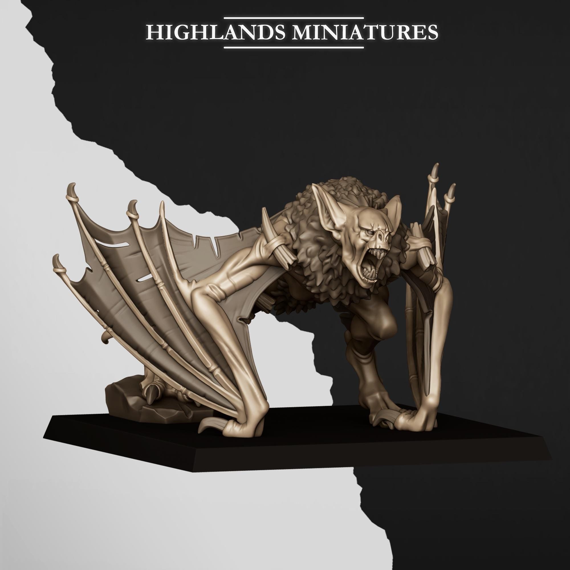 Pit Bat- in 12k- by Highlands Miniatures