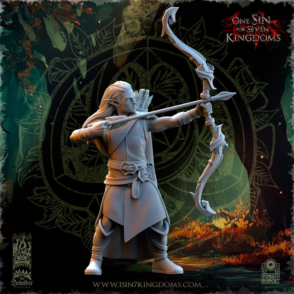 Evergreen Elves Rangers - in 12k- by TheBeholderMiniatures