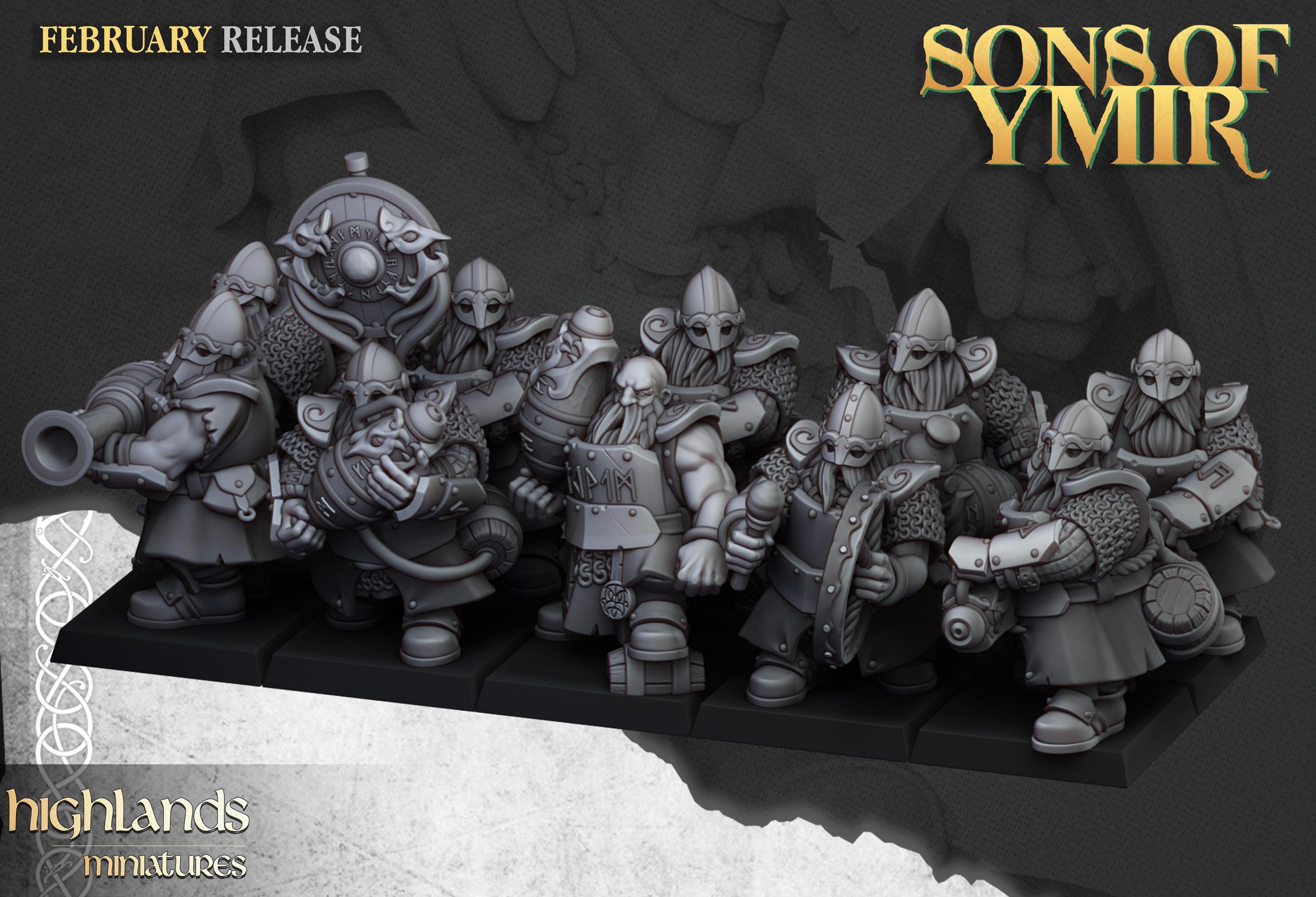Dwarf Firespitters  - in 12k- by Highlands Miniatures