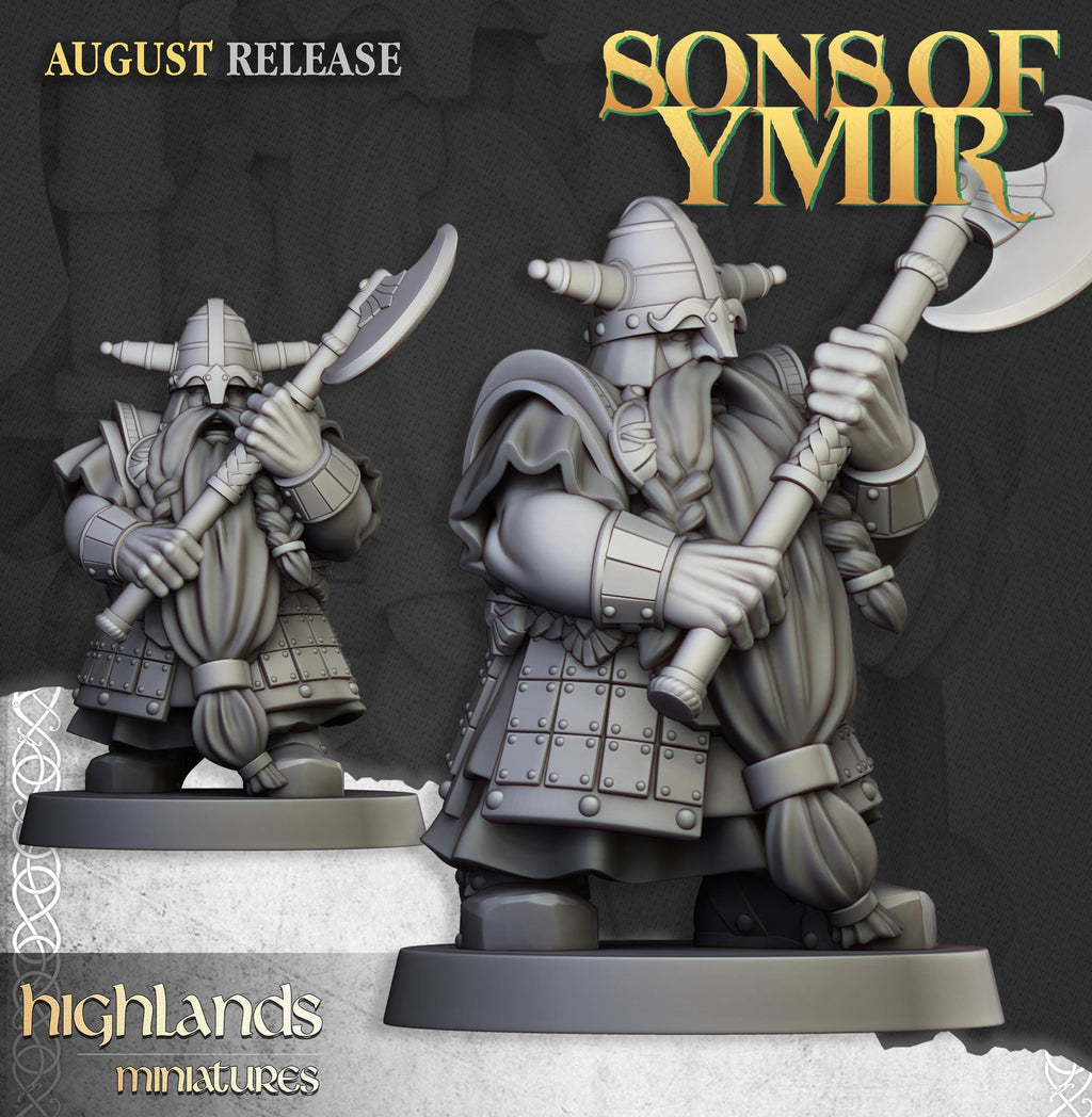 Dwarf Veterans Unit  - in 12k- by Highlands Miniatures