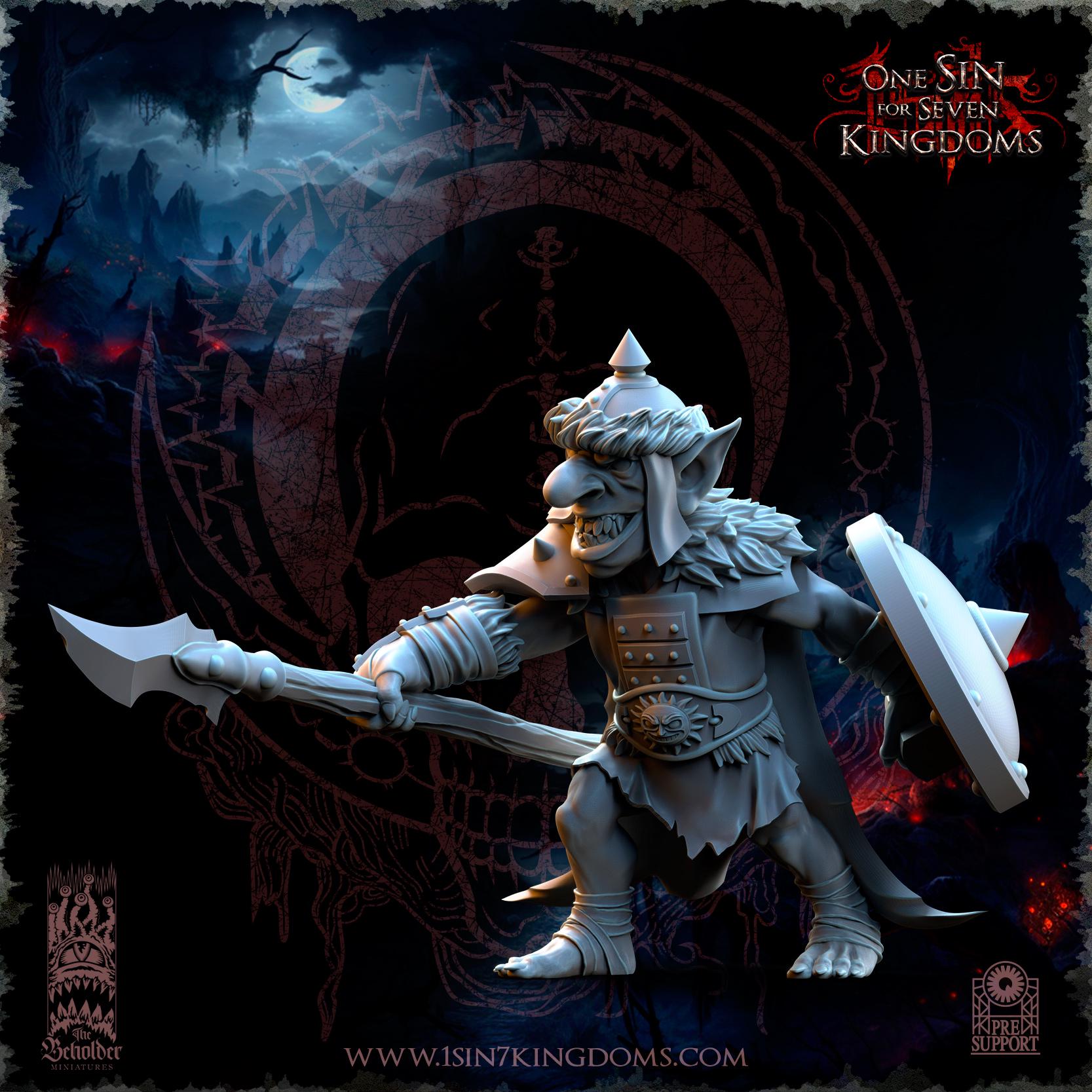 The Black Horde Goblins Desert Warriors - in 12k- by TheBeholderMiniatures