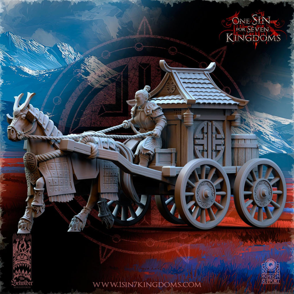 Astarii Dynasty Imperial Supply Chariot - in 12k by TheBeholderMiniatures