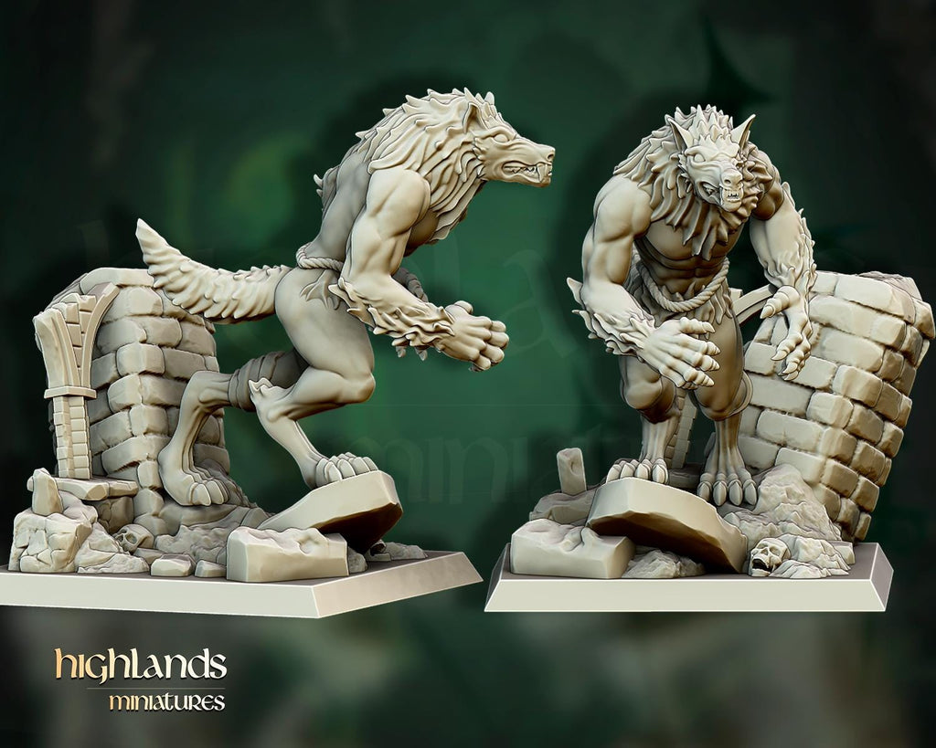 Werewolves Unit  - in 12k- by Highlands Miniatures