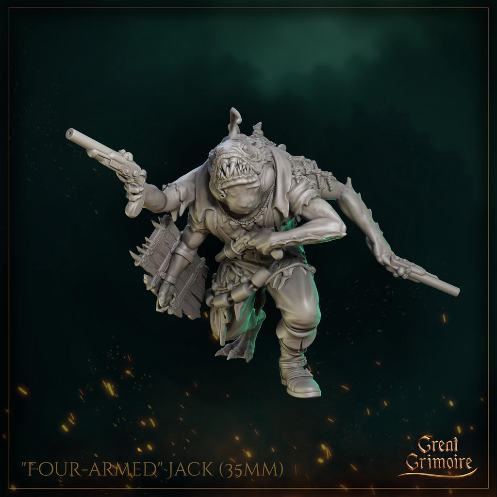 Four-armed Jack - in 12k - by Great Grimoire