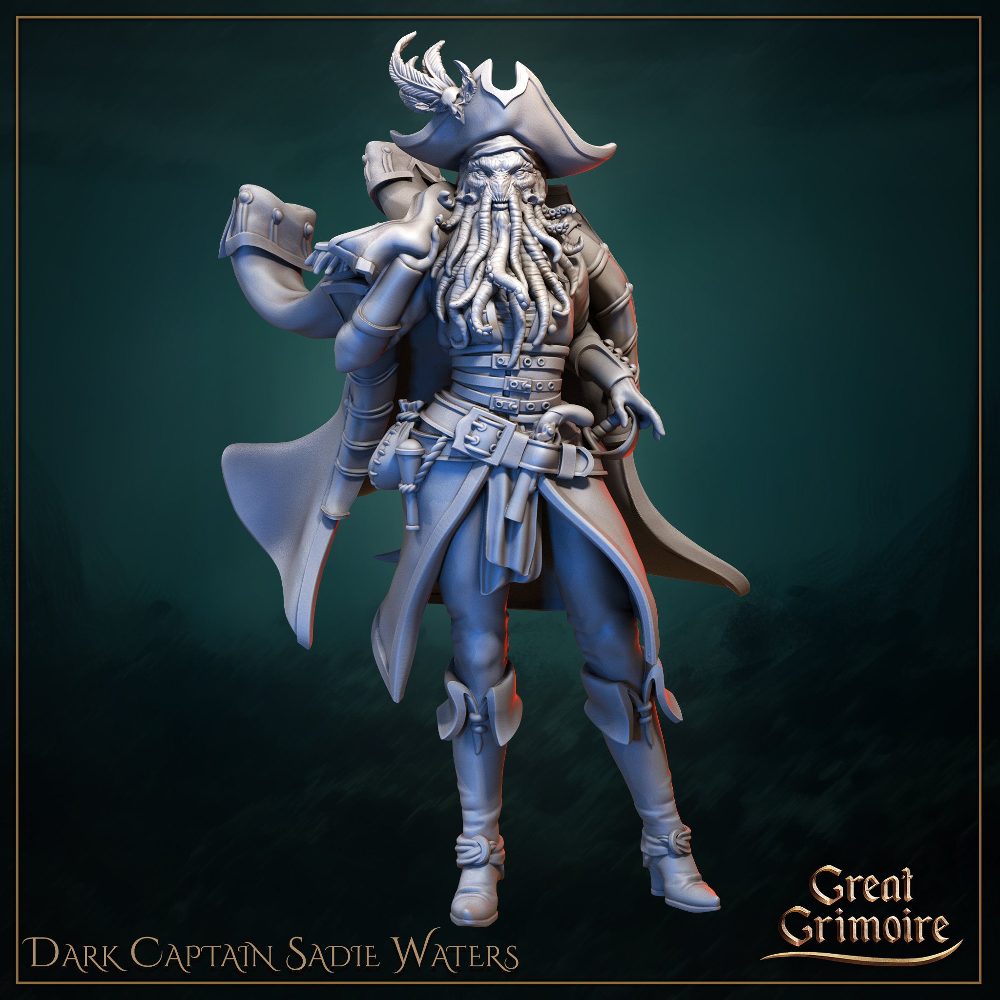 Captain Sadie Water - 2 Versions - in 12k - by Great Grimoire