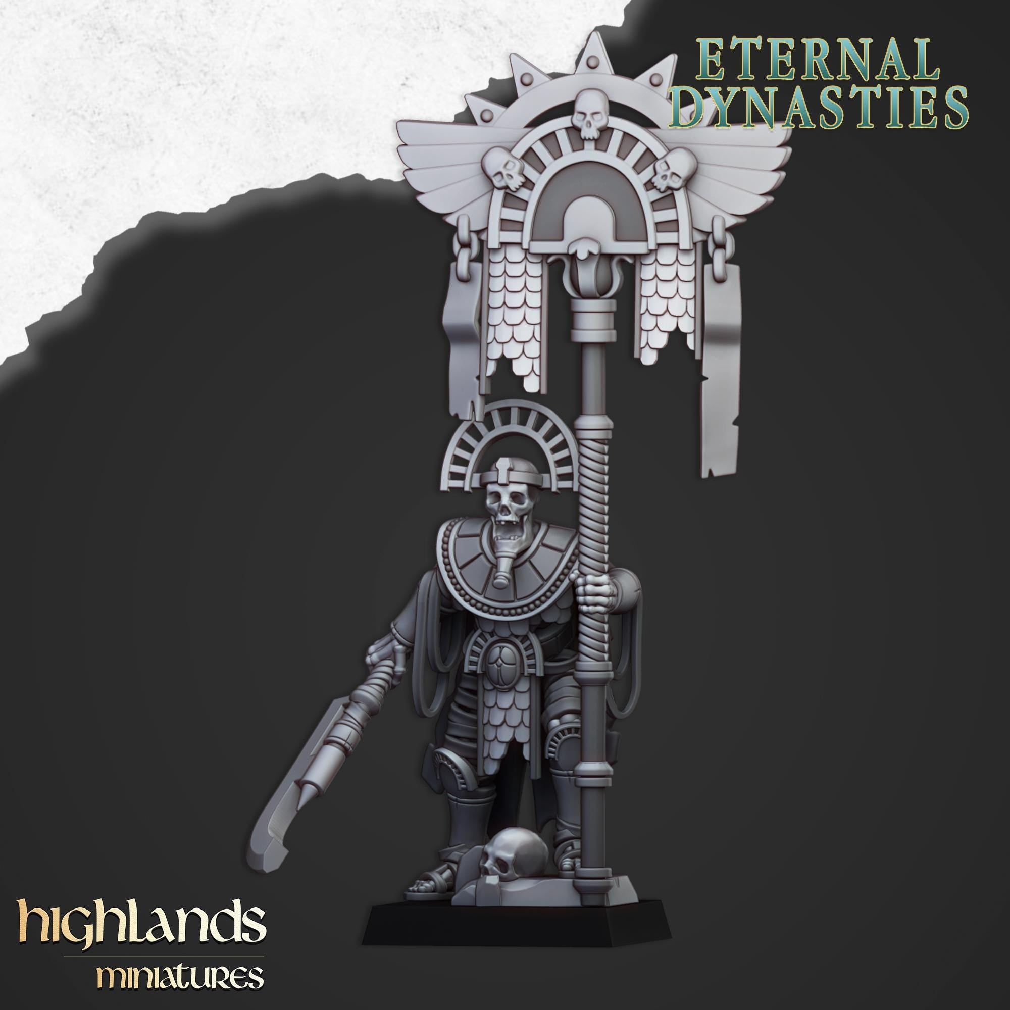 Eternal Pharaoh Banner - in 12k- by Highlands Miniatures