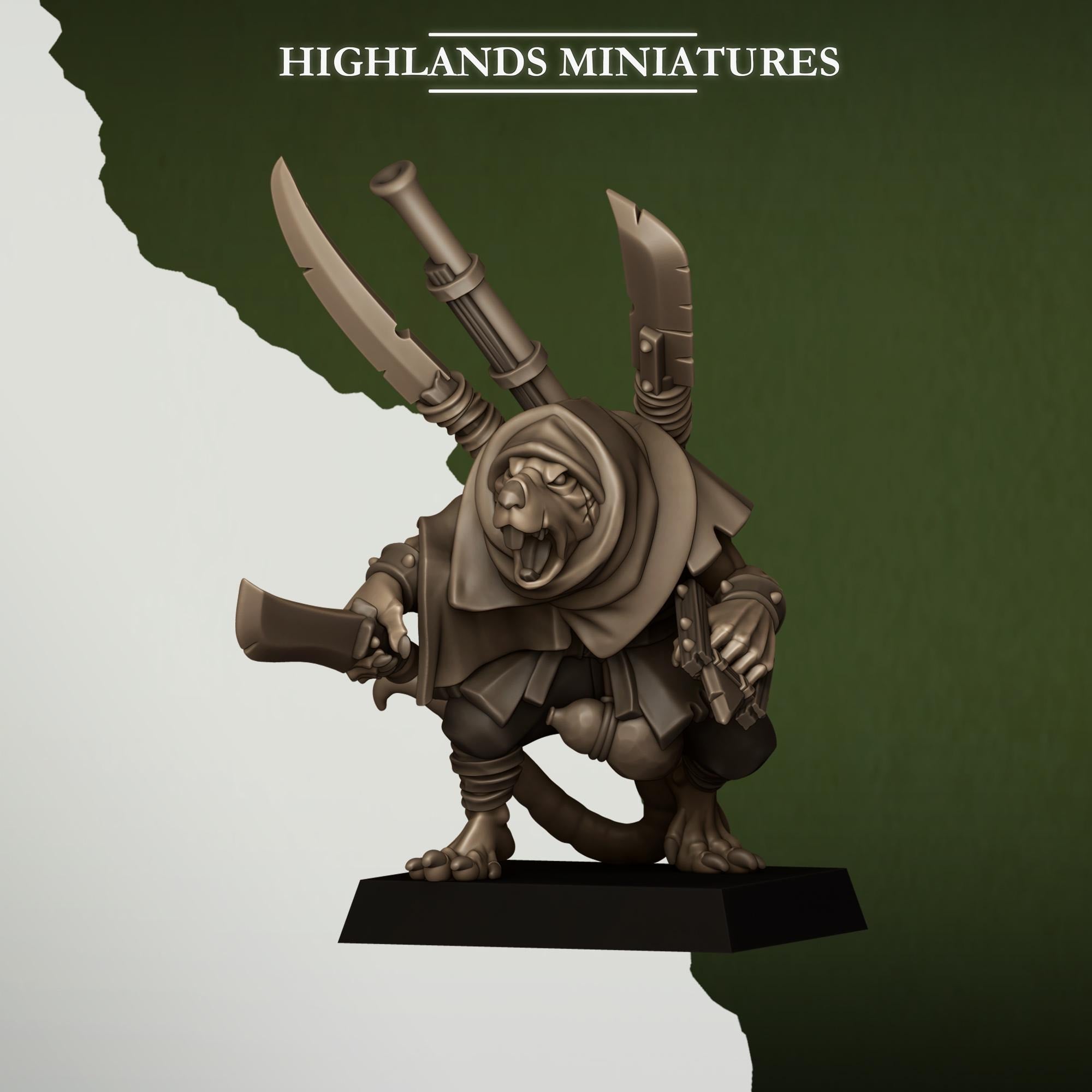 Sewer Vermin Smugglers  - in 12k- by Highlands Miniatures