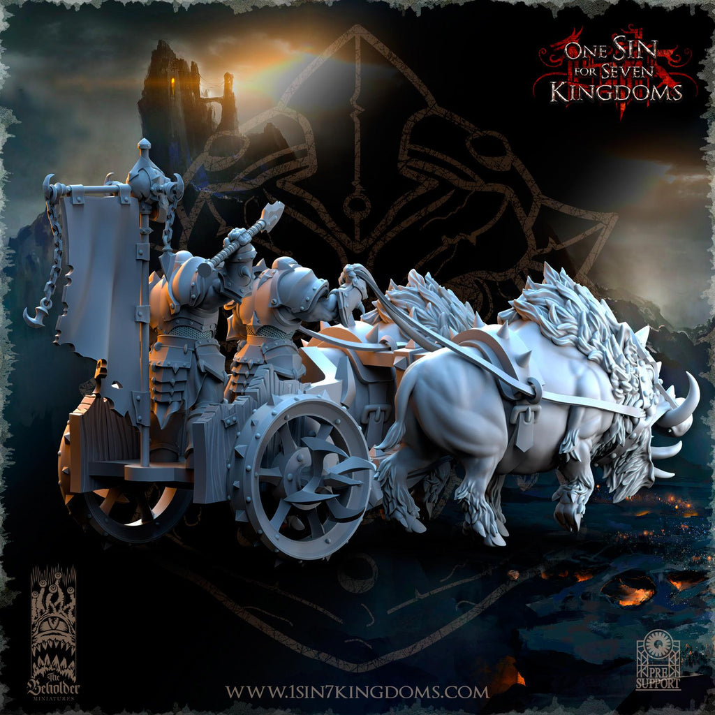 Nestah Orcs Beast Chariots  - in 12k- by TheBeholderMiniatures