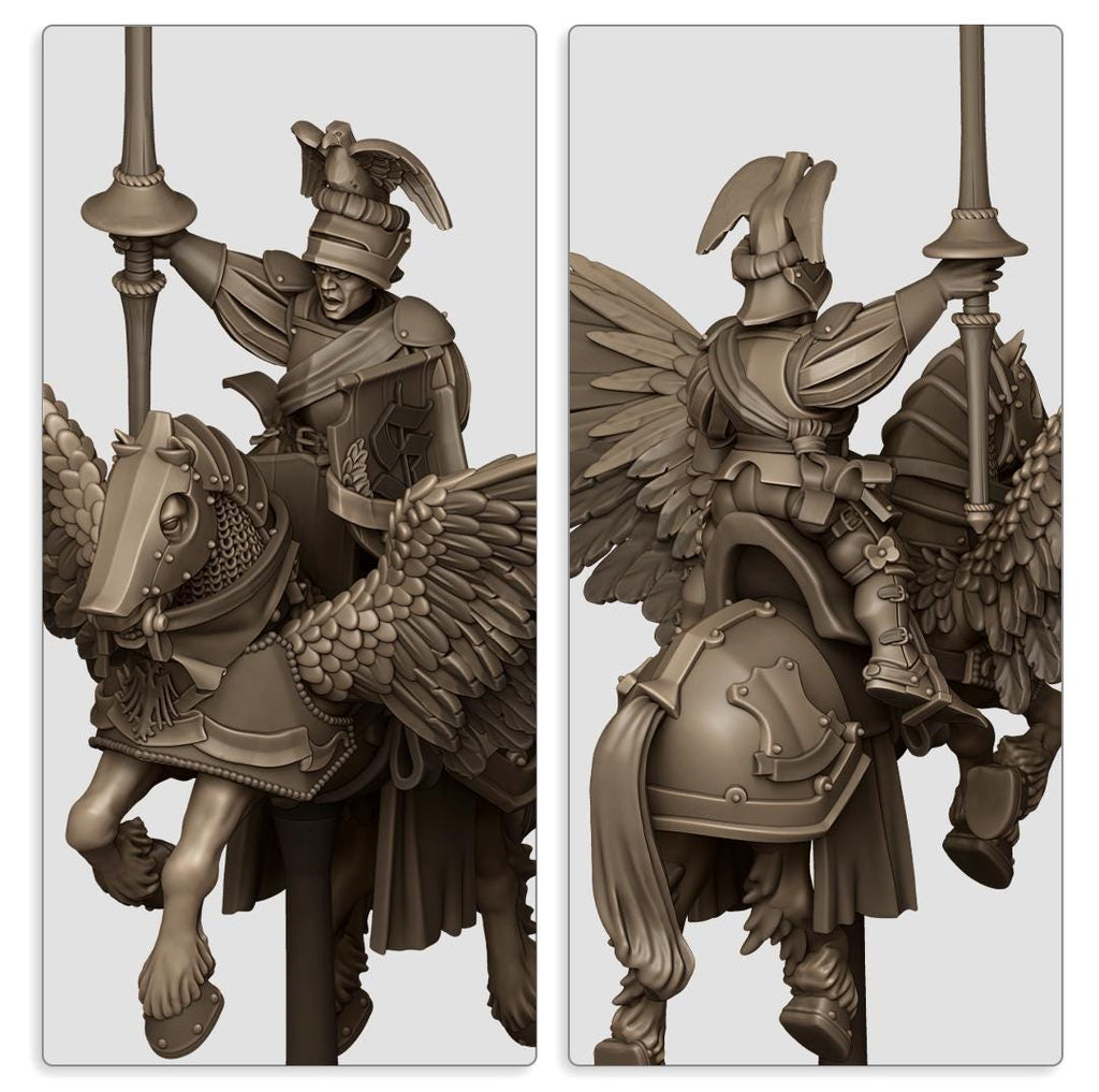 Sunland General on Pegasus - in 12k- by Highlands Miniatures
