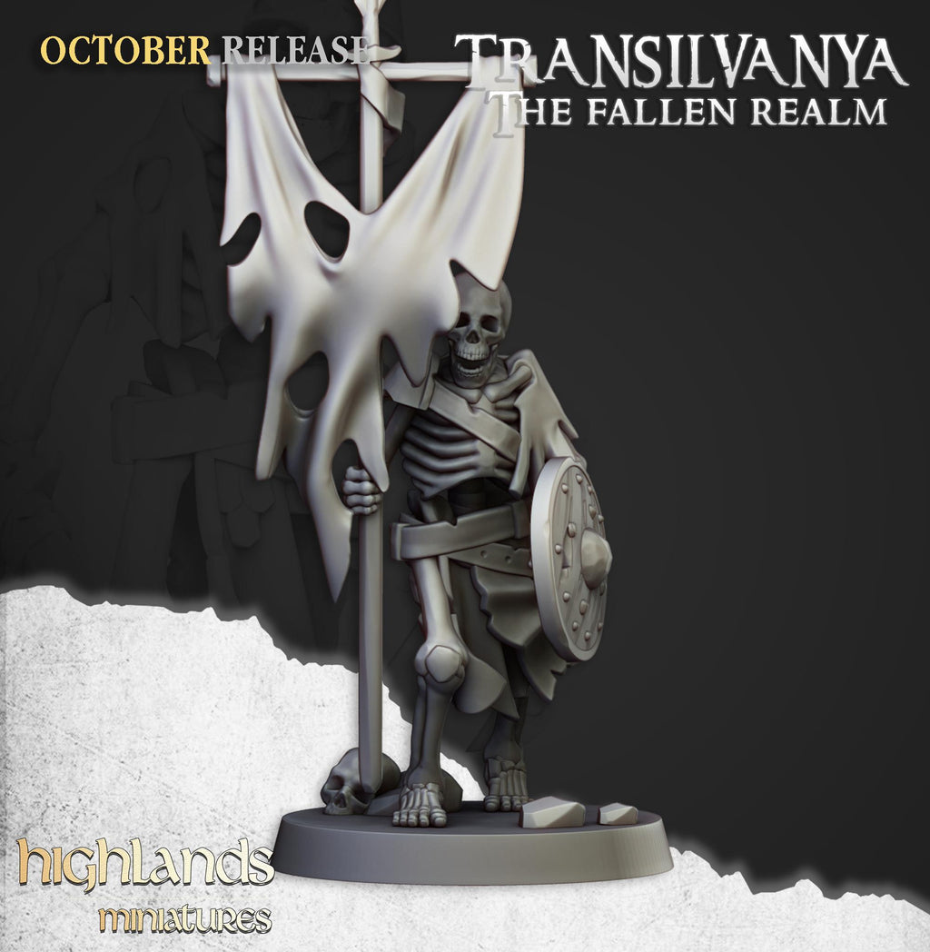 Skeleton Warriors with Swords Unit - in 12k- by Highlands Miniatures
