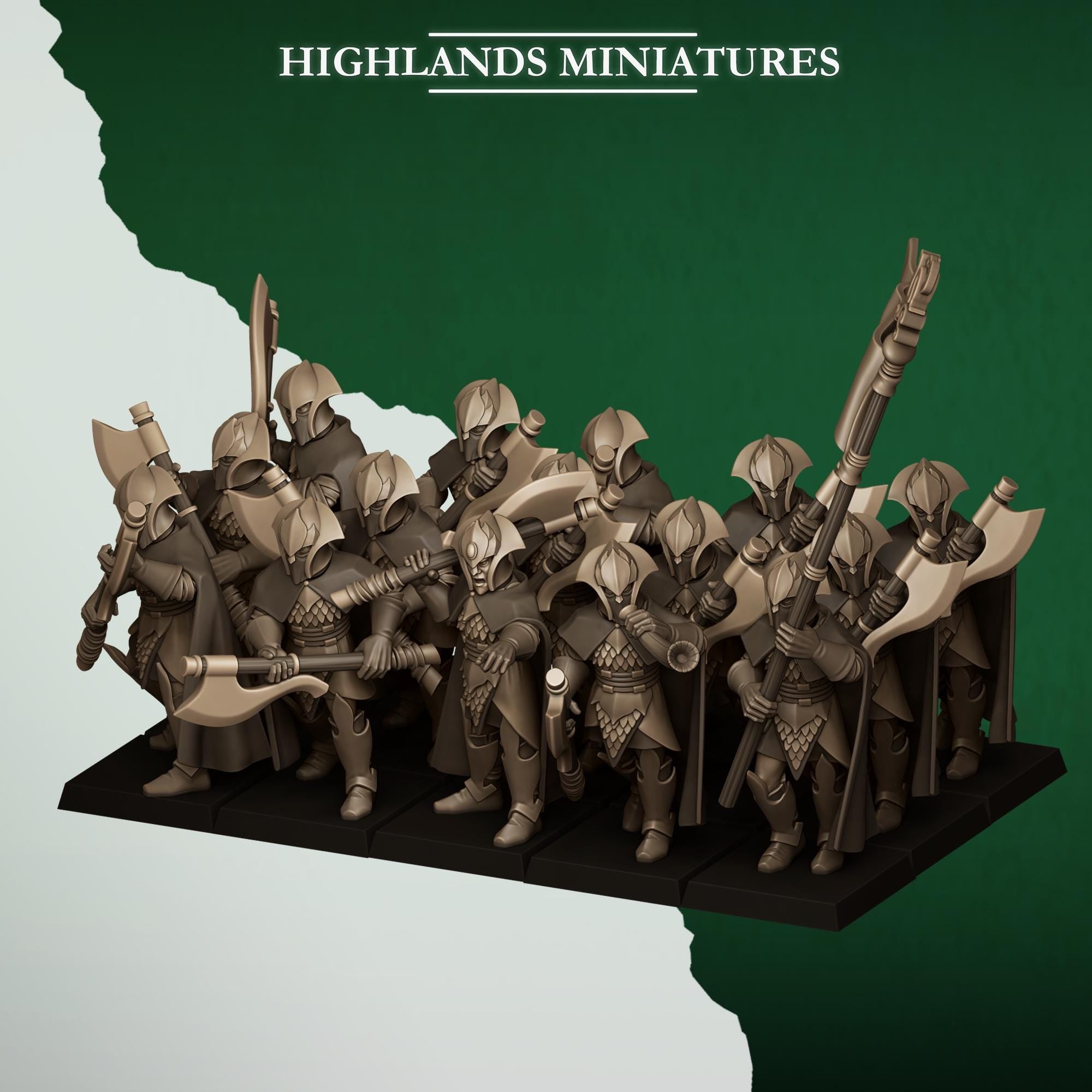 Feral Axemen  - in 12k- by Highlands Miniatures