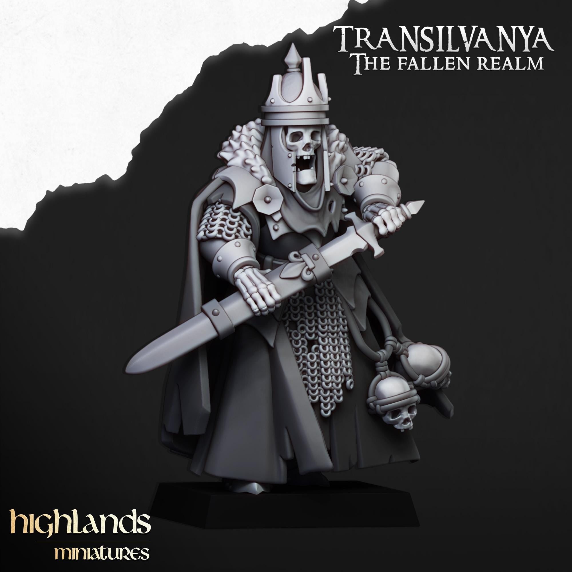 Skeletal Lord - in 12k- by Highlands Miniatures