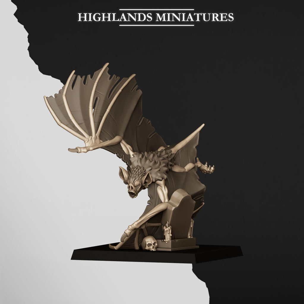 Giant Bats - in 12k- by Highlands Miniatures