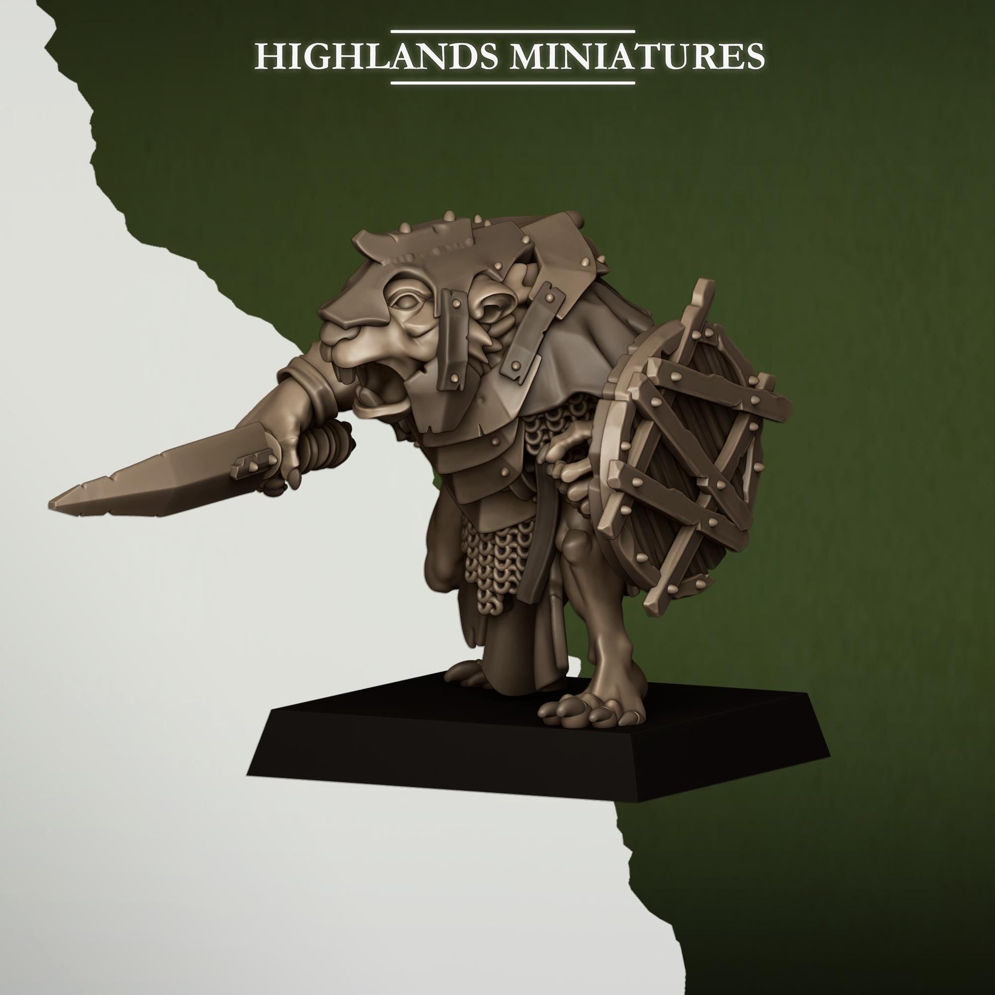 Sewer Rats - in 12k- by -Highlands Miniatures