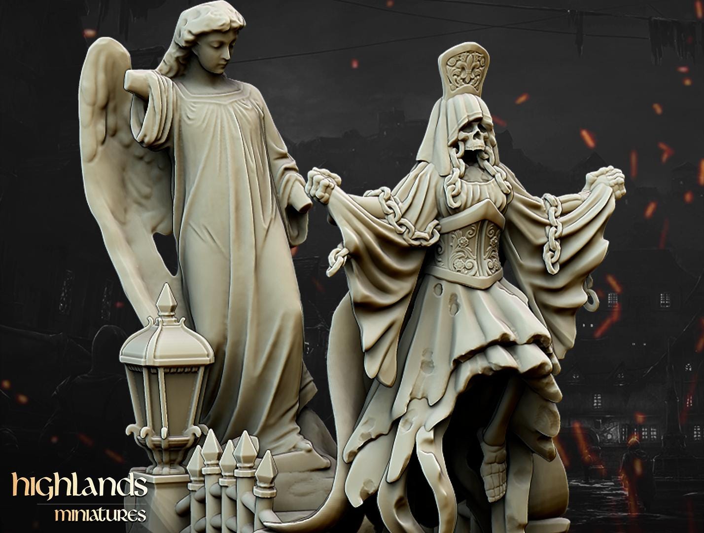 Lady Violet, the Spectral Widow  - in 12k- by Highlands Miniatures