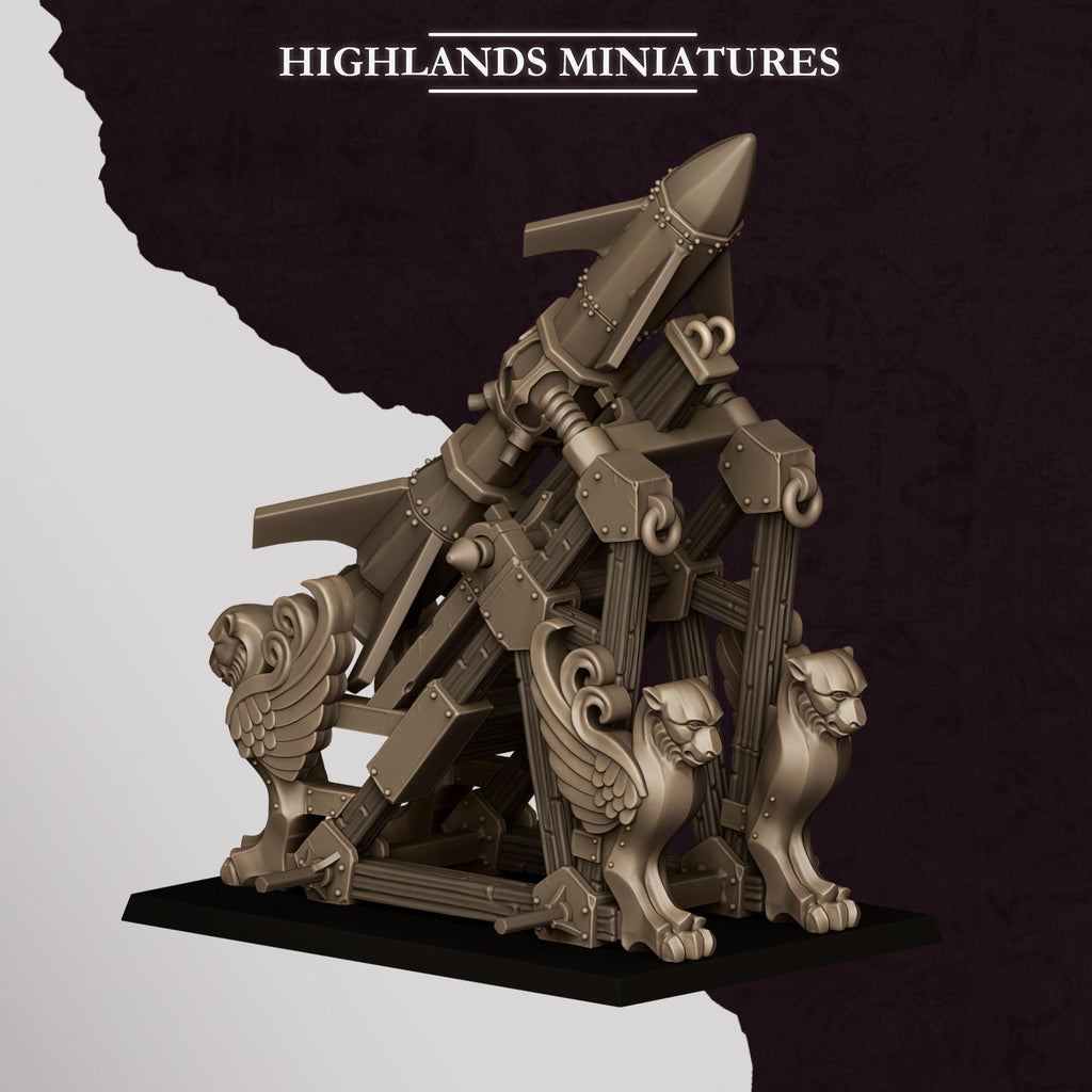 Sons of Marduk Mortar and Rocket   - in 12k- by Highlands Miniatures