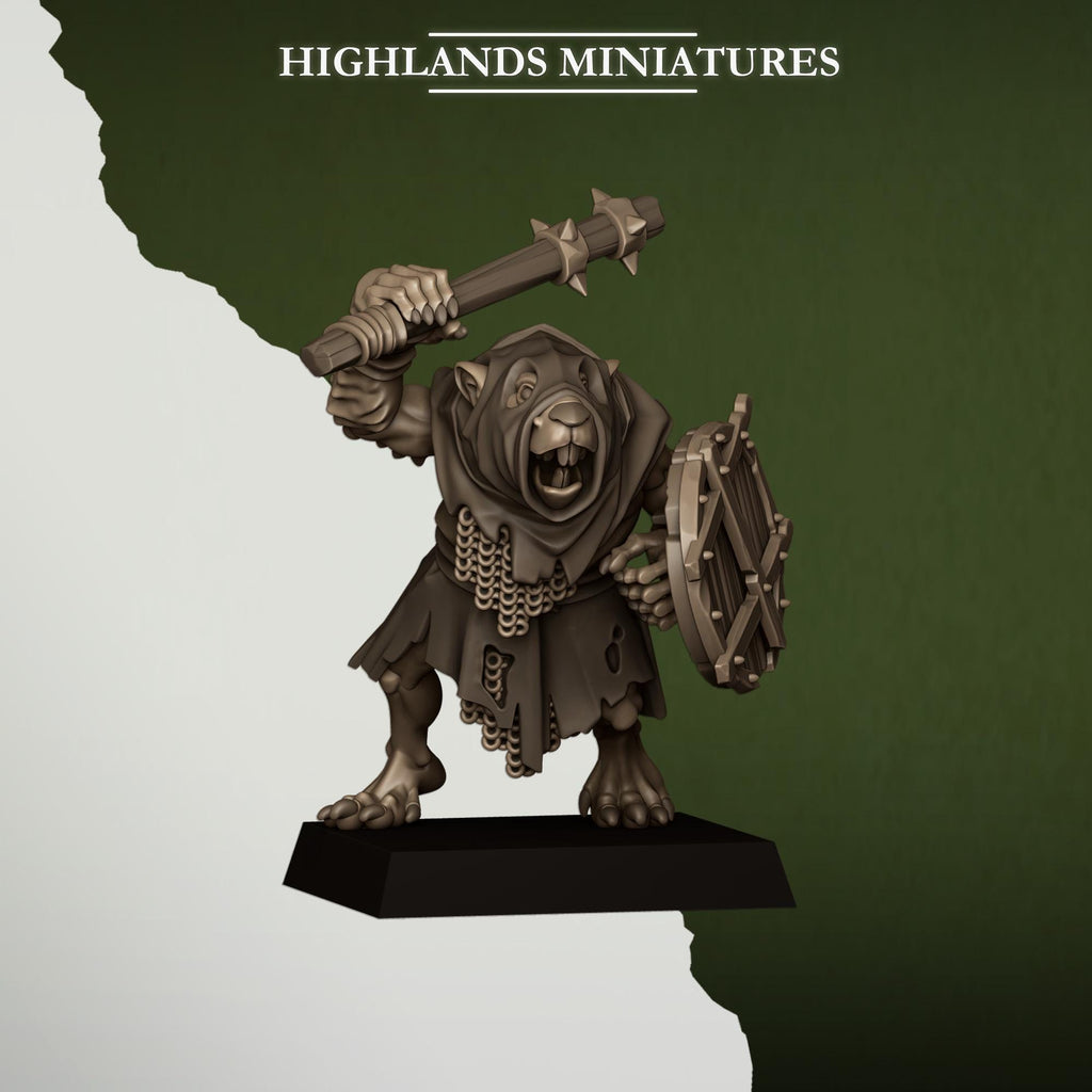 Sewer Rats - in 12k- by -Highlands Miniatures