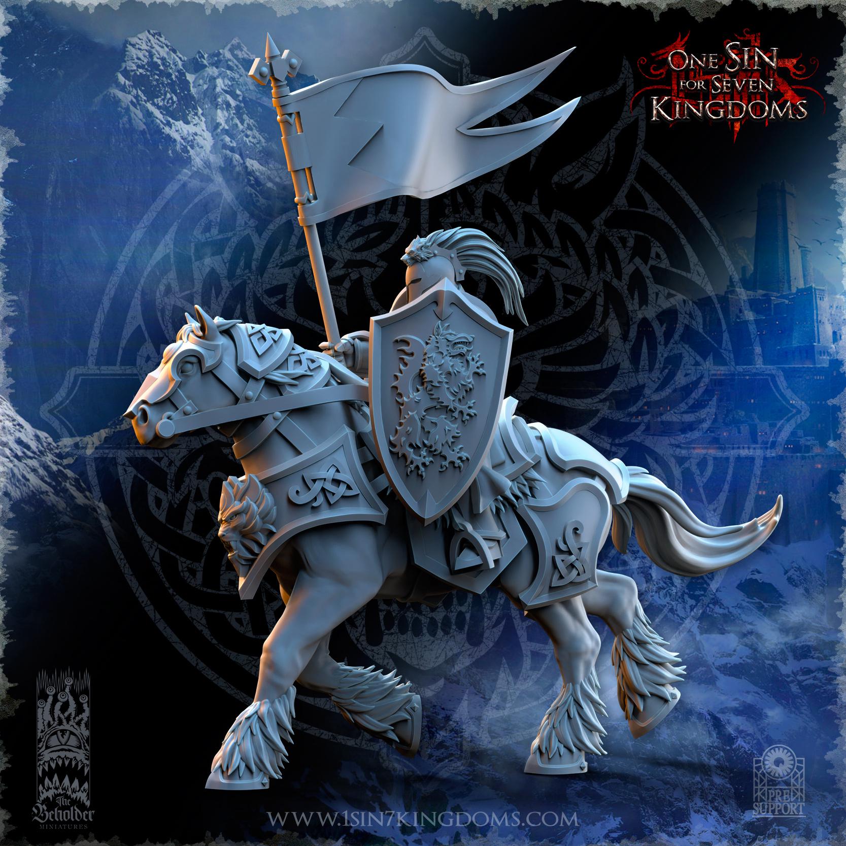 Stormwolves Storm-Knights Command Group - in 12k- by TheBeholderMiniatures