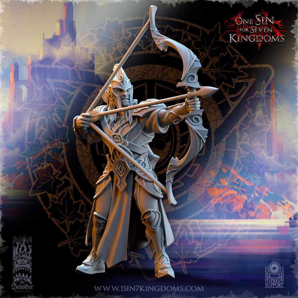 Silvermoor Elves Archers - in 12k- by TheBeholderMiniatures