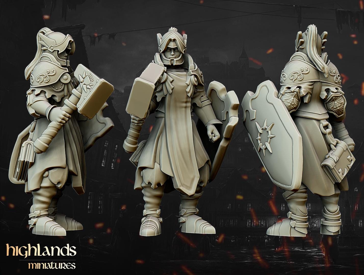 Warriors of the Lady Core Unit - in 12k- by Highlands Miniatures