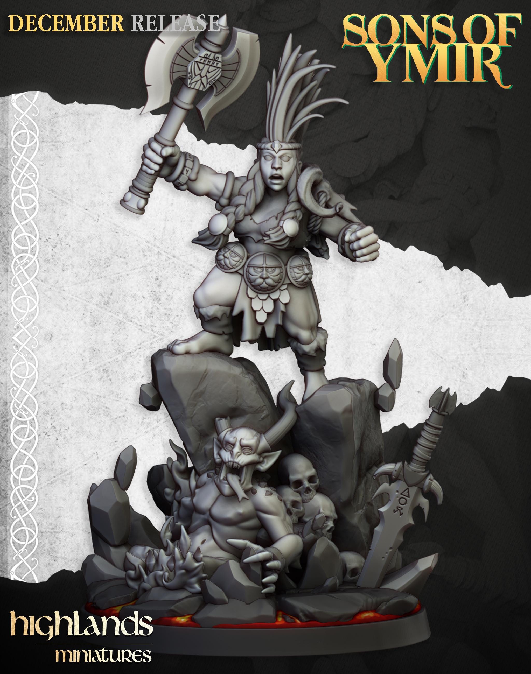 Dwarf Demonseeker  - in 12k- by Highlands Miniatures