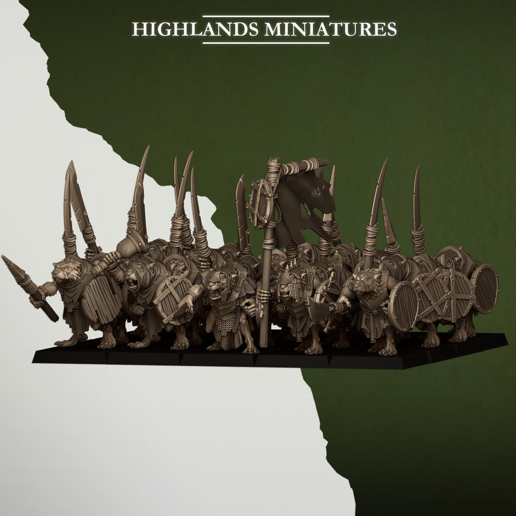 Sewer Rats - in 12k- by -Highlands Miniatures