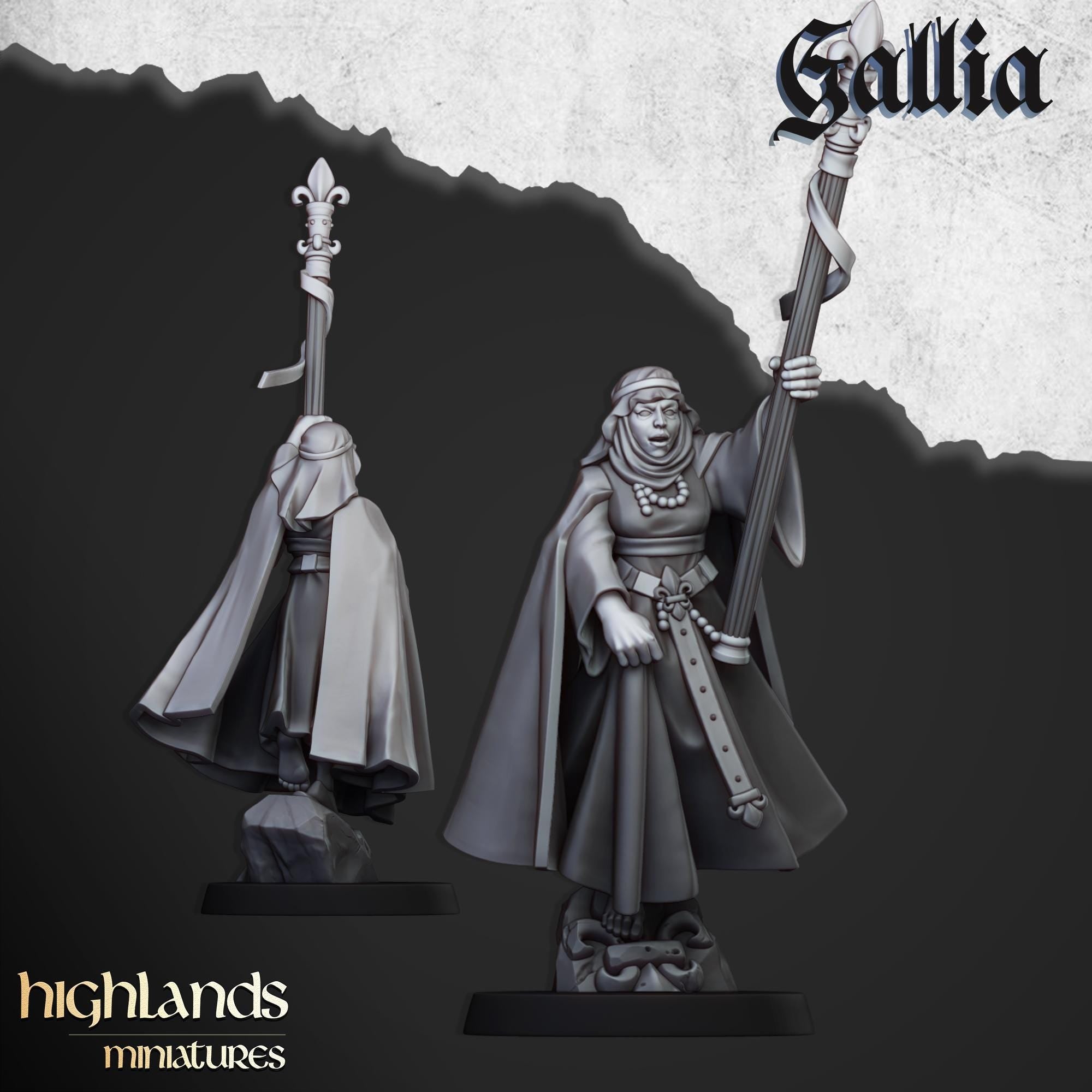 Damsel of Gallia on Foot - in 12k- by Highlands Miniatures