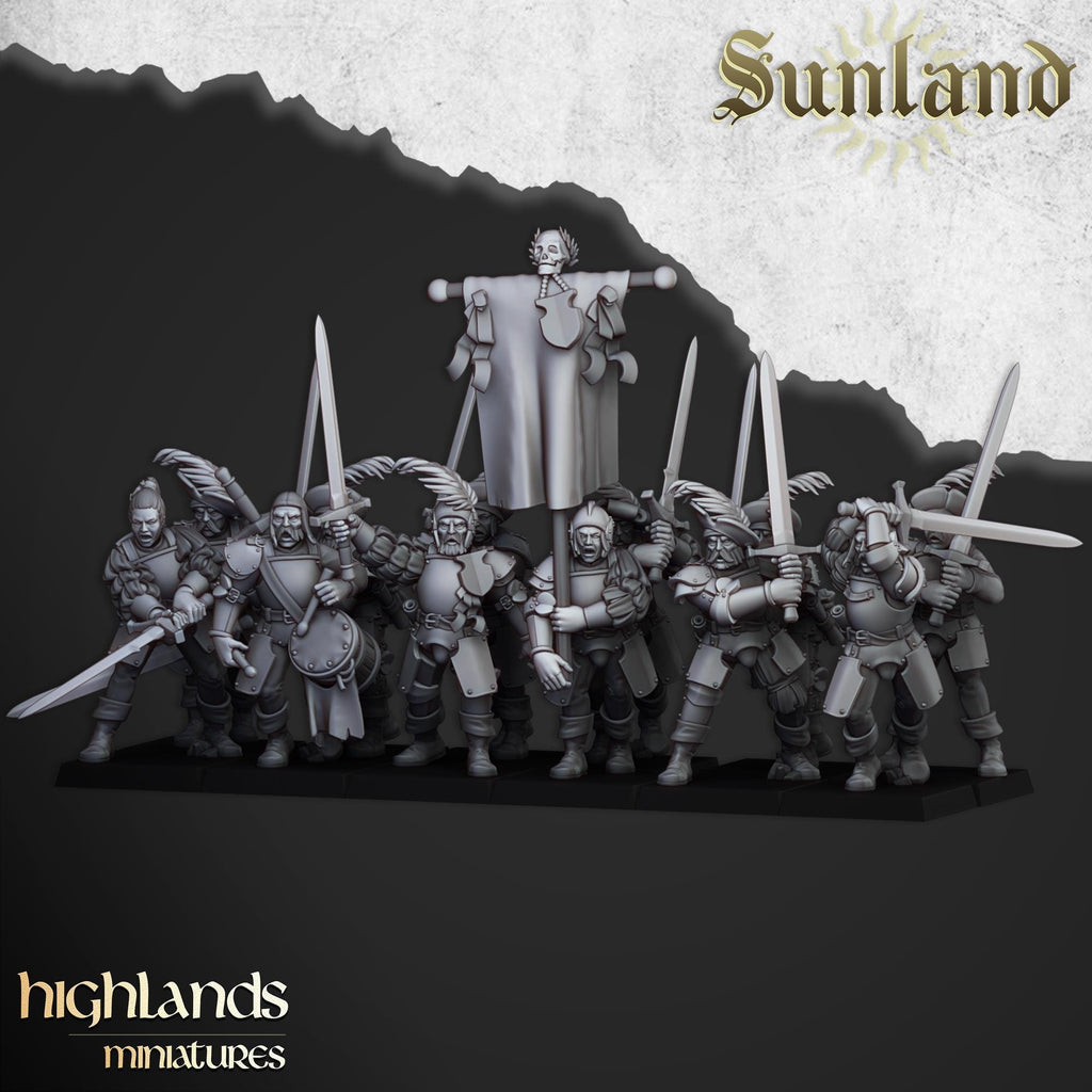 Sunland Landsknechts -  in 12k - by - Highlands Miniatures
